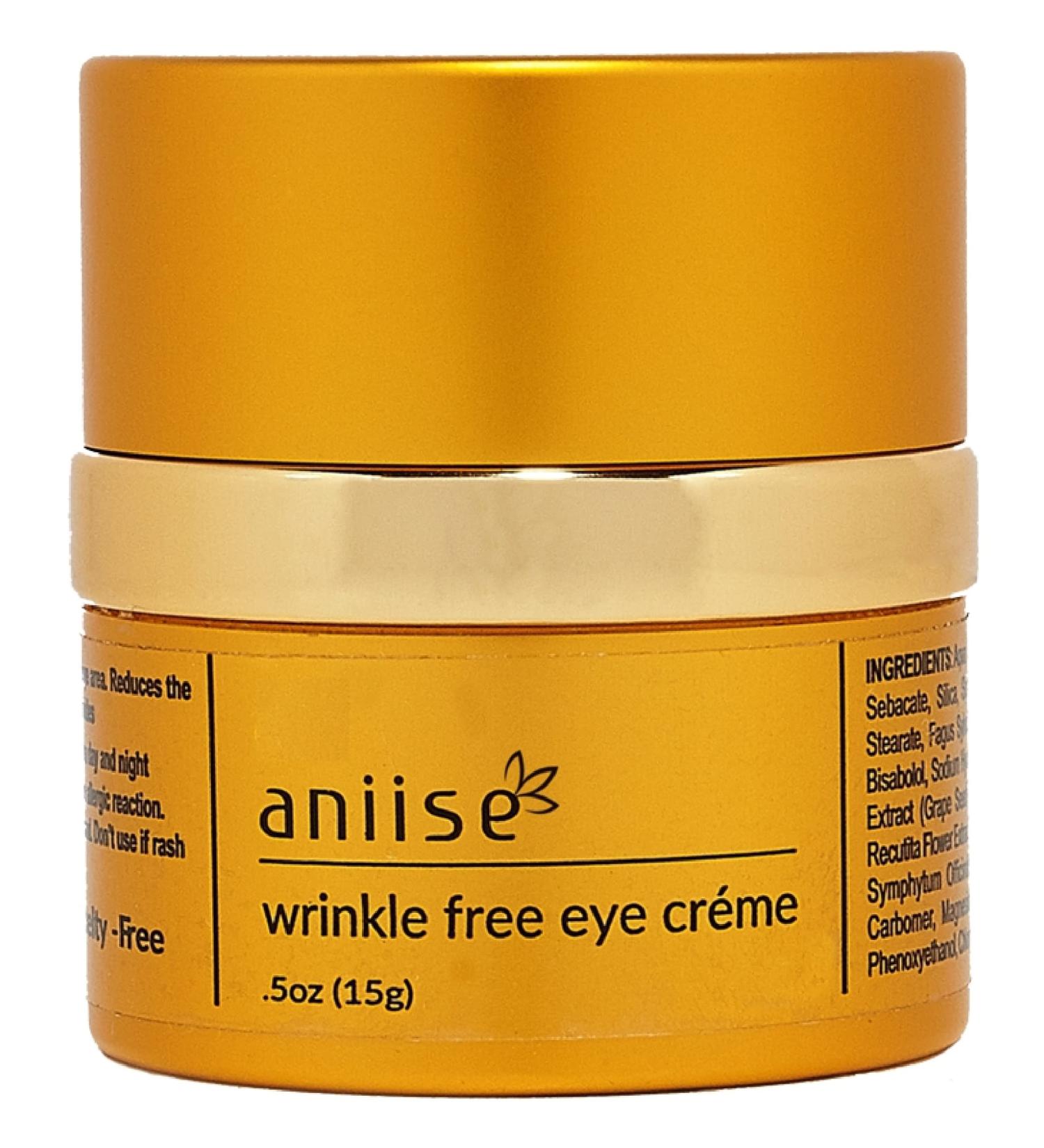 Aniise Eye Cream for Dark Circles and Puffiness - Anti-Aging Eye Cream with Rosemary, Grape Seed, Aloe Vera, and Chamomile - 0.5 oz - For Men and Women - Buy Online on GoSupps.com