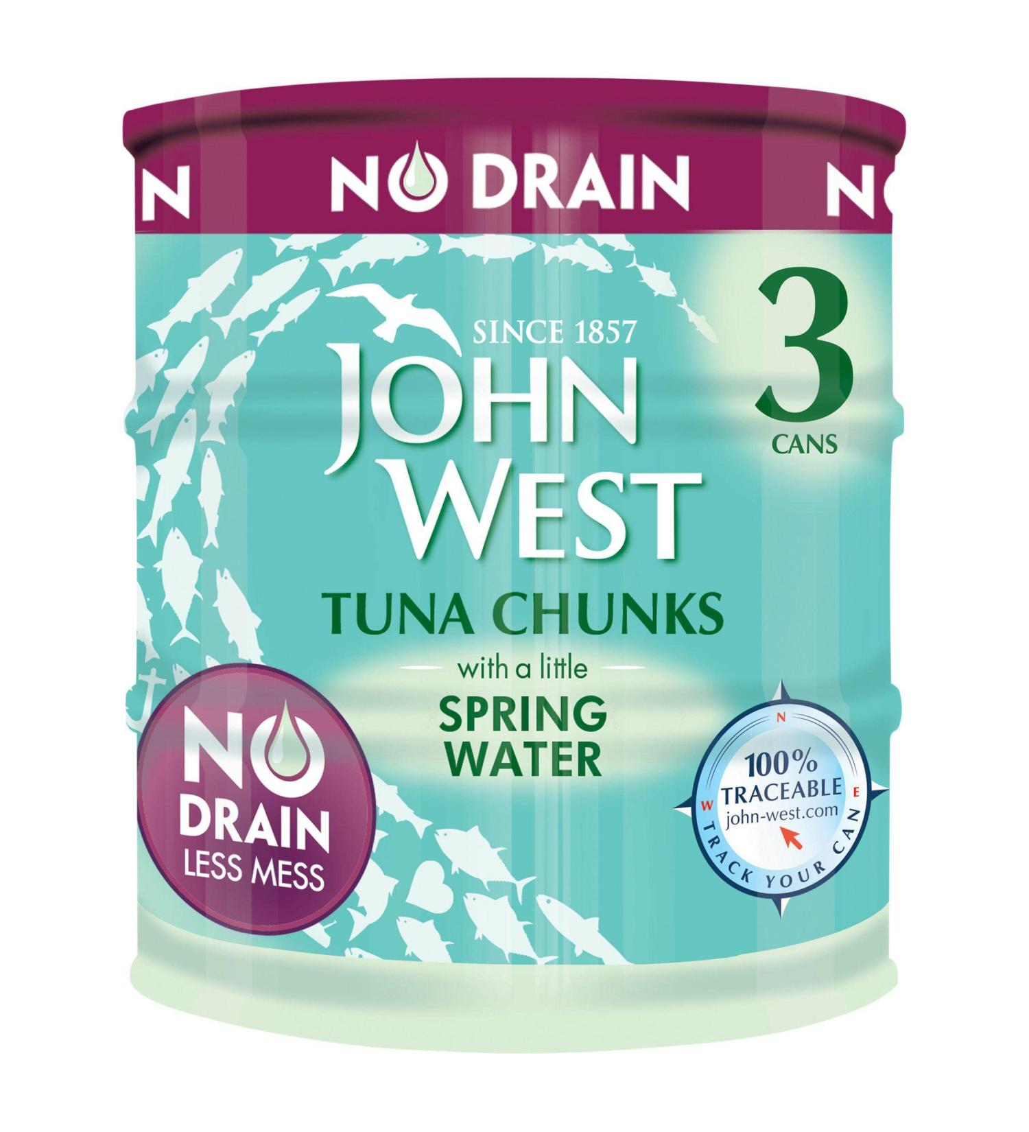 John West Tuna Chunks with a Little Spring Water 3 x 110g