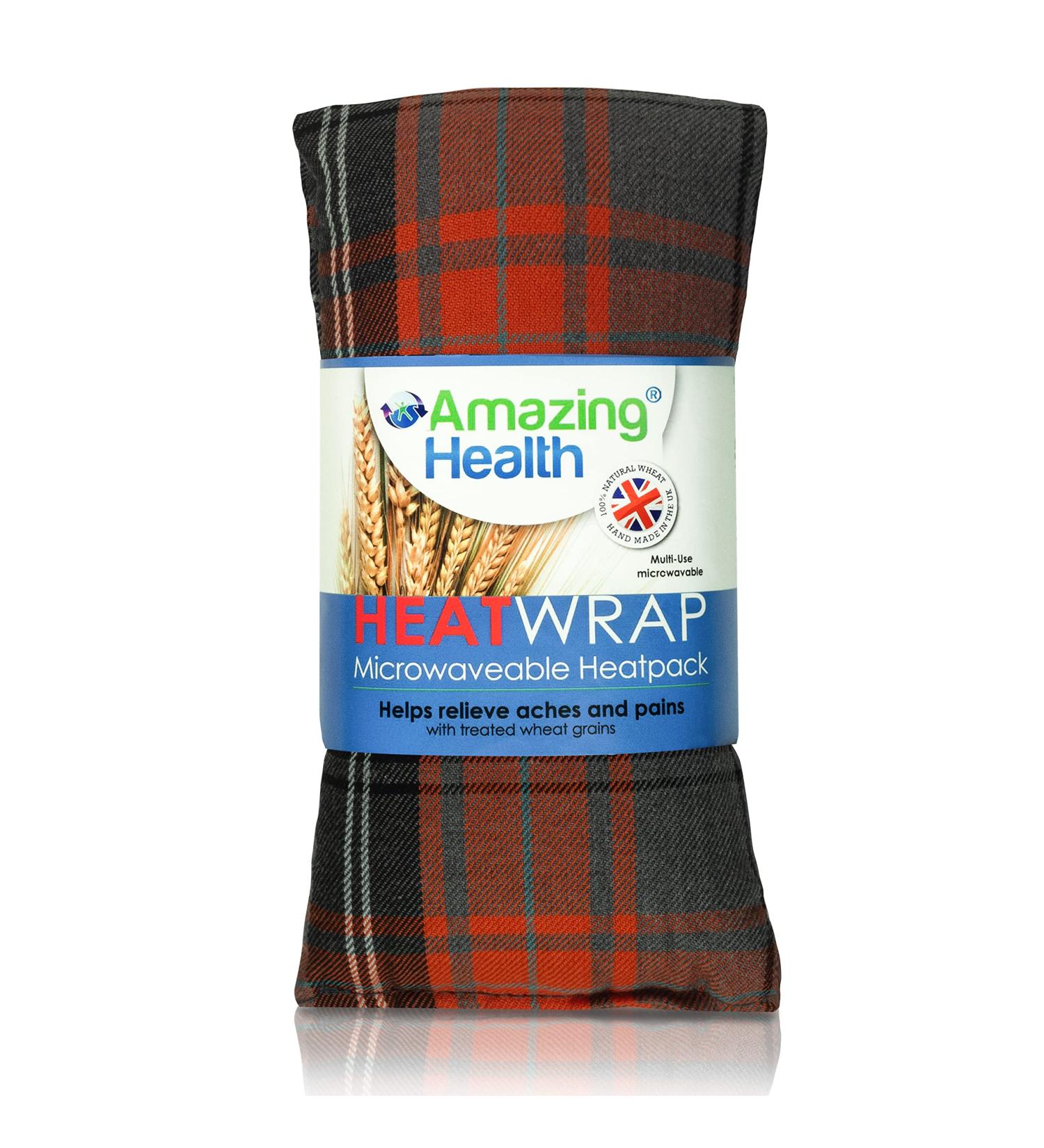 Amazing Health Wheat Bags Microwavable Hot and Cold Pack for Men and Women - Microwave Heat Pad with Natural Wheat Heat Pack Cotton Tartan Microwave Wheat Bag - Lavender (Orange Tartan) Orange Tartan Medium - Buy Online on GoSupps.com
