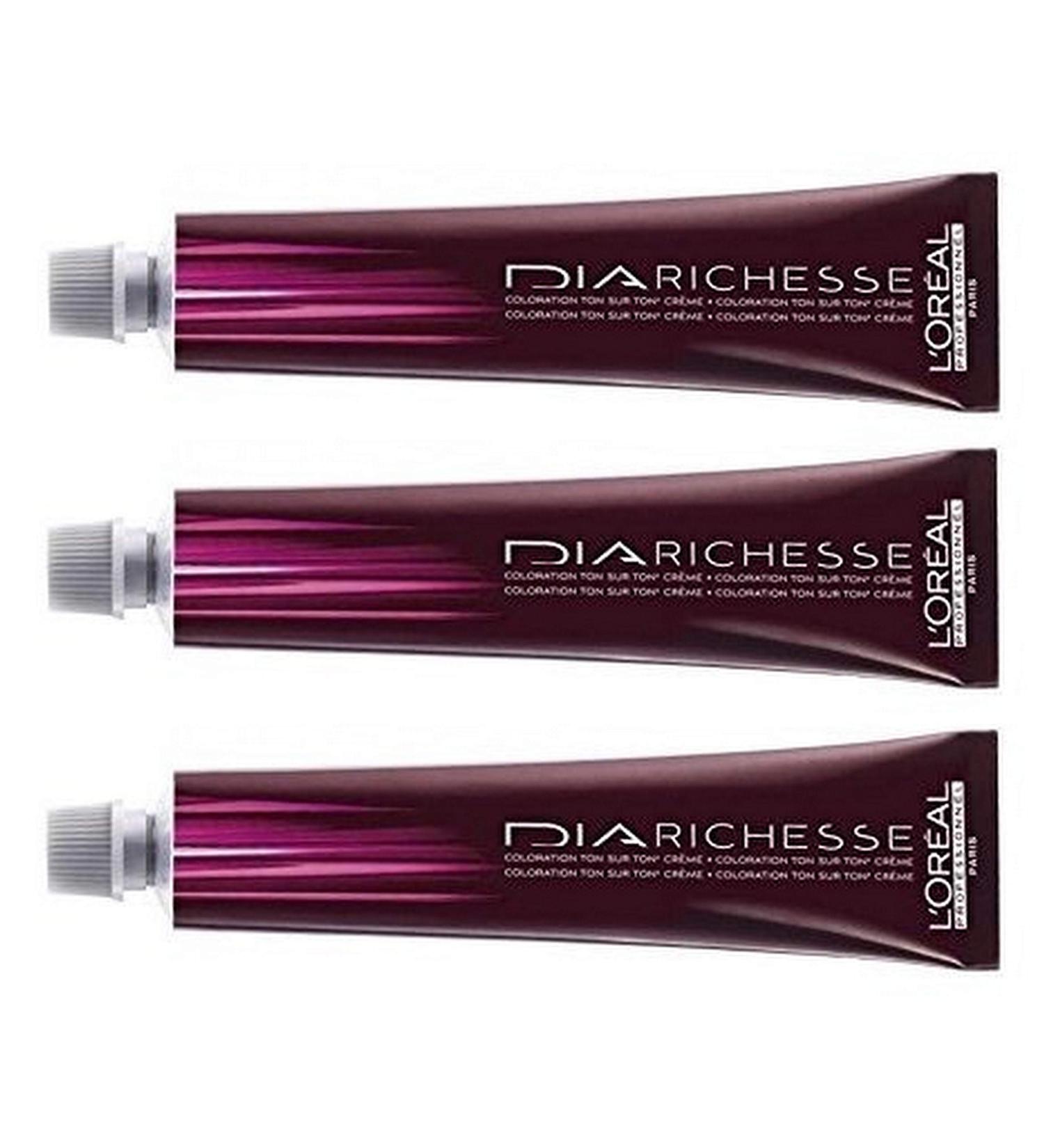 Loreal Diarichesse 4 medium brown 3 x 50 ml Intensive Tint LP Semi-Permanent Coloration Dia Richesse