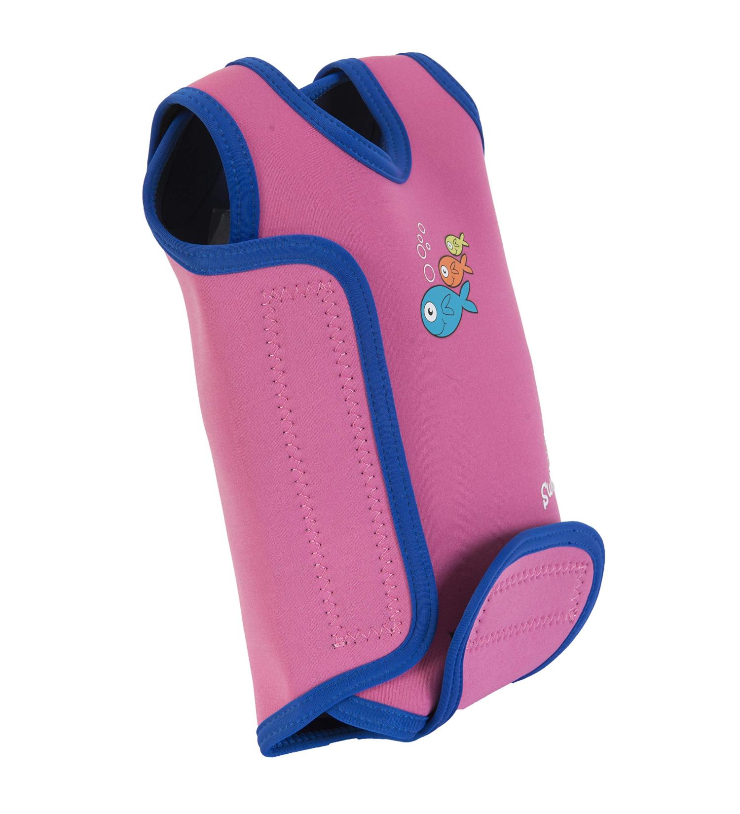 SwimBest Baby Wetsuit - Neoprene Baby Swimming Costume with 50+ UV Protection, Pink 12-24 Months - Buy Online on GoSupps.com