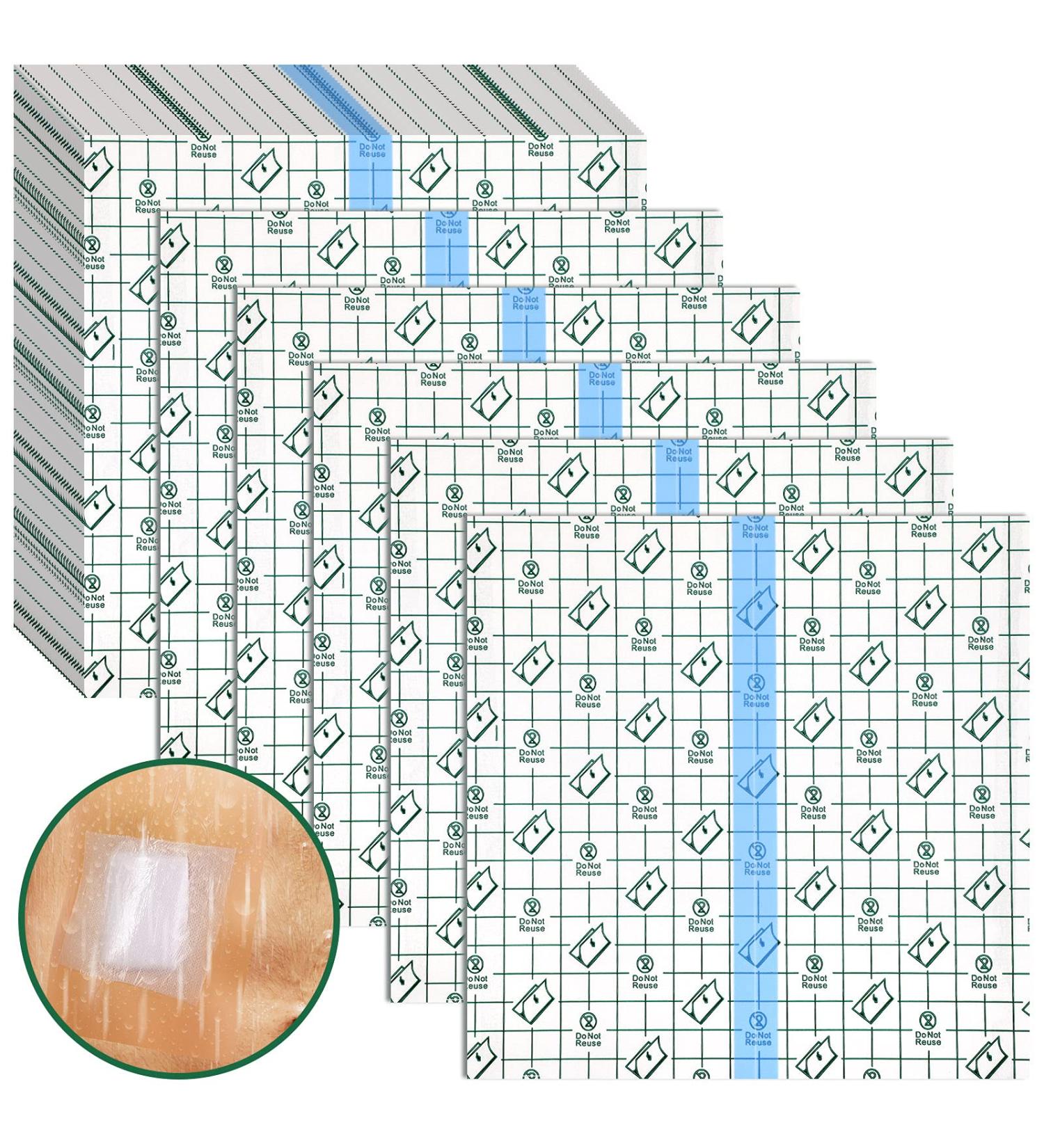 Dialysis Catheter Waterproof Shower Cover - 25 Pieces, Transparent Peritoneal Dialysis Accessories Protector for Swimming & Tattoo Dressings - 7.87 x 7.87 Inches - Buy Online on GoSupps.com