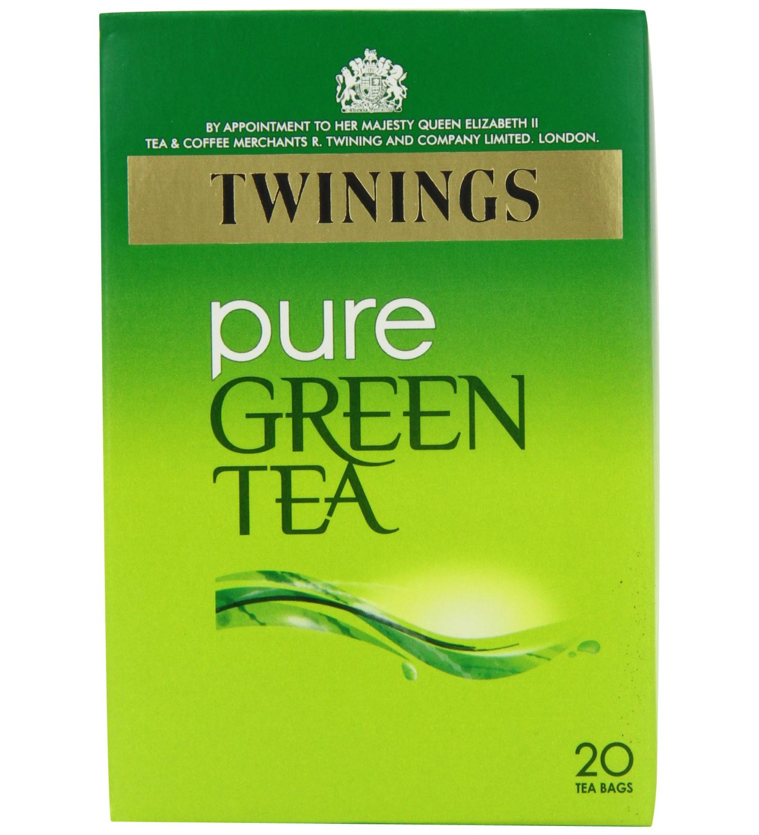 Twinings Pure Green Tea 20 Teabags (Pack of 8 Total 160 Teabags) - Buy Online on GoSupps.com