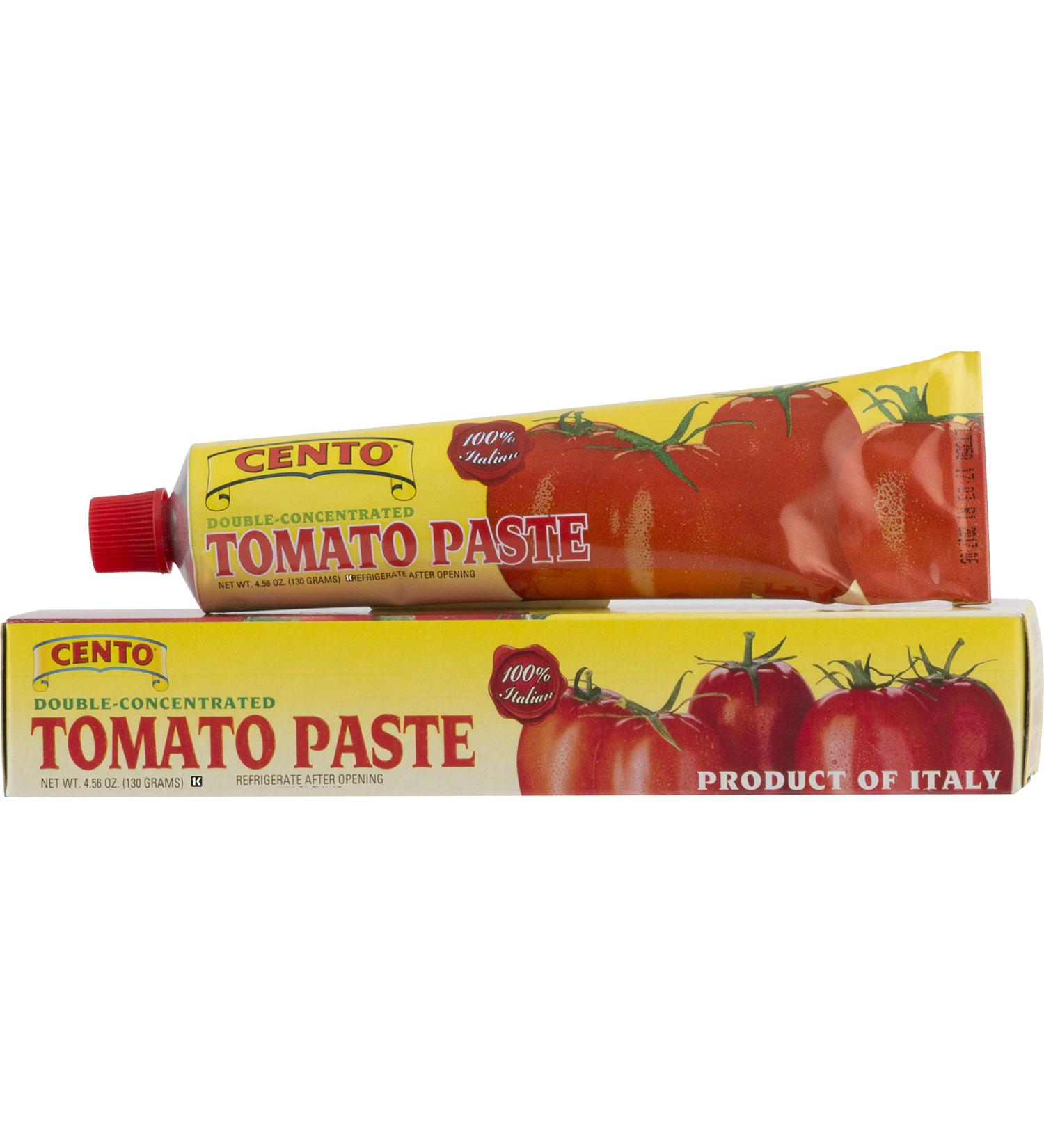 Cento Tomato Paste 4.56oz Tube (Pack of 12) - Bulk Tomato Paste - Buy Online on GoSupps.com