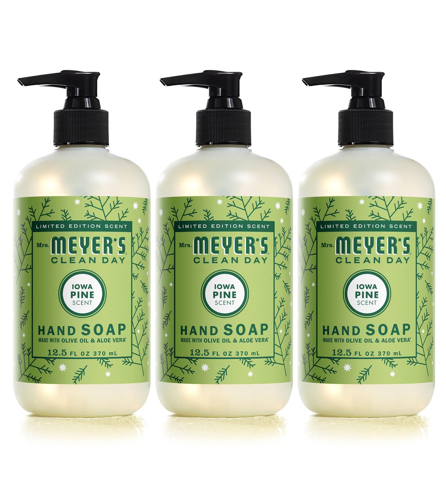 Mrs. Meyer's Hand Soap Iowa Pine - Essential Oils, Biodegradable, 12.5 oz - Pack of 3 - Buy Online on GoSupps.com