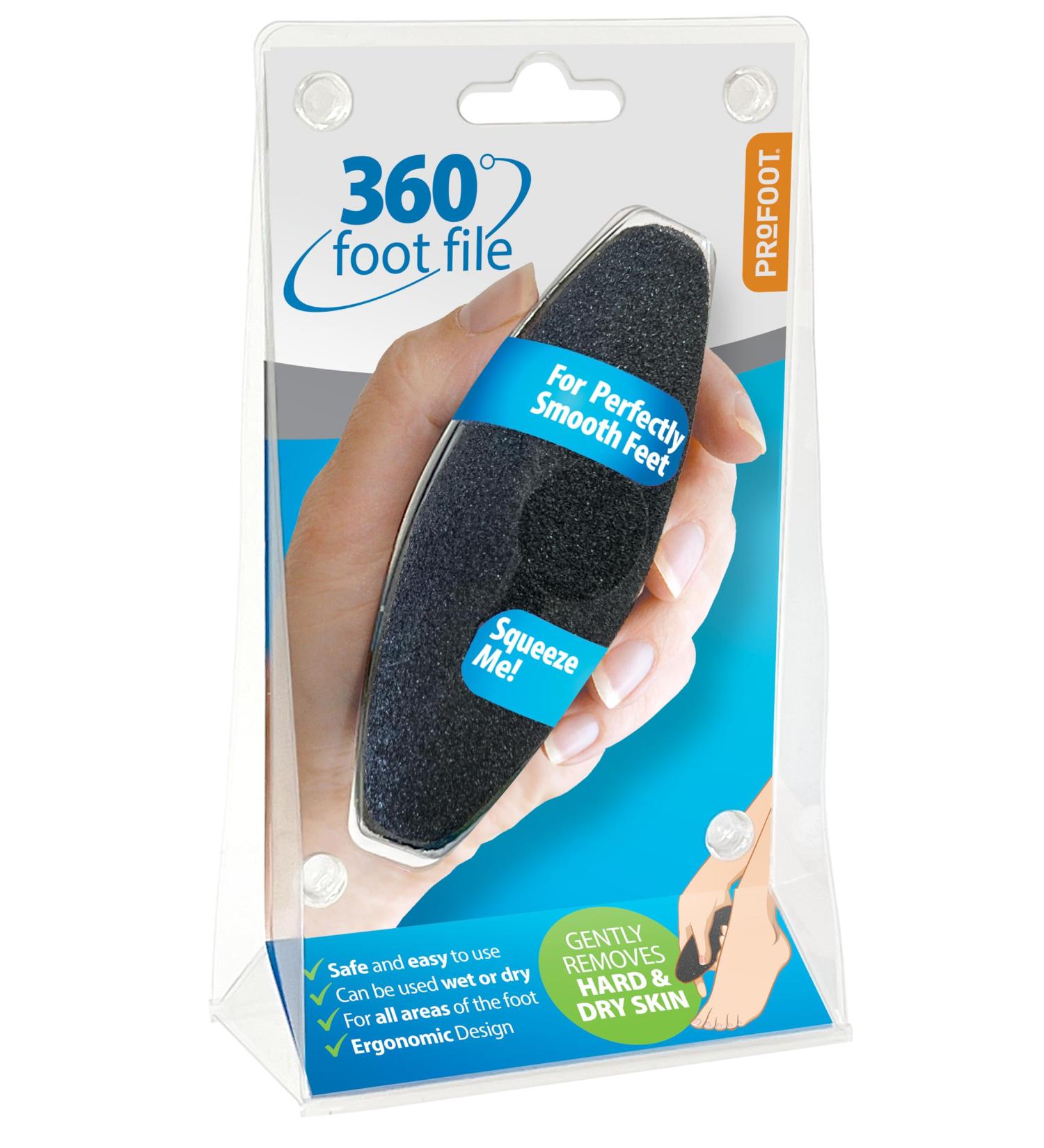 Profoot 360 Foot File - Hard Skin Remover - Smooth Away Hard Callus and Dead Skin