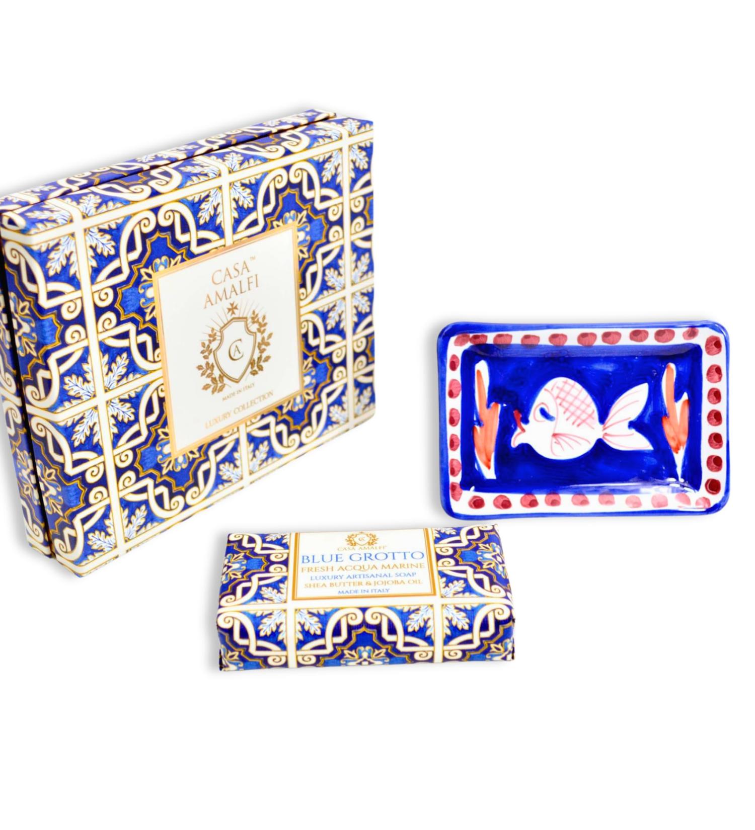 Natural Vegan Soap Bar Gift Set - 100% Organic Gluten Free Cruelty Free | Made in Italy - Acqua Marine - Buy Online on GoSupps.com