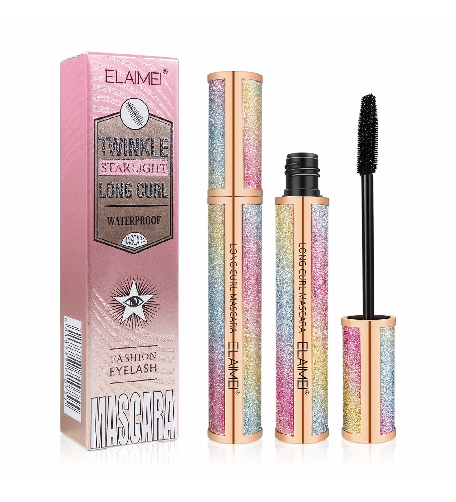 Starry Sky 4D Silk Fiber Waterproof Mascara - Black Volume and Length, Smudge-Proof, Thickening & Lengthening Mascara for All-Day Wear - Buy Online on GoSupps.com