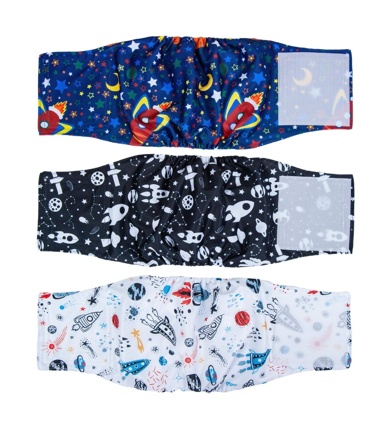 Dono Washable Male Dog Diapers - Super Absorbent Belly Band | 3-Pack Sanitary Pants for Small Medium & Large Dogs - Buy Online on GoSupps.com