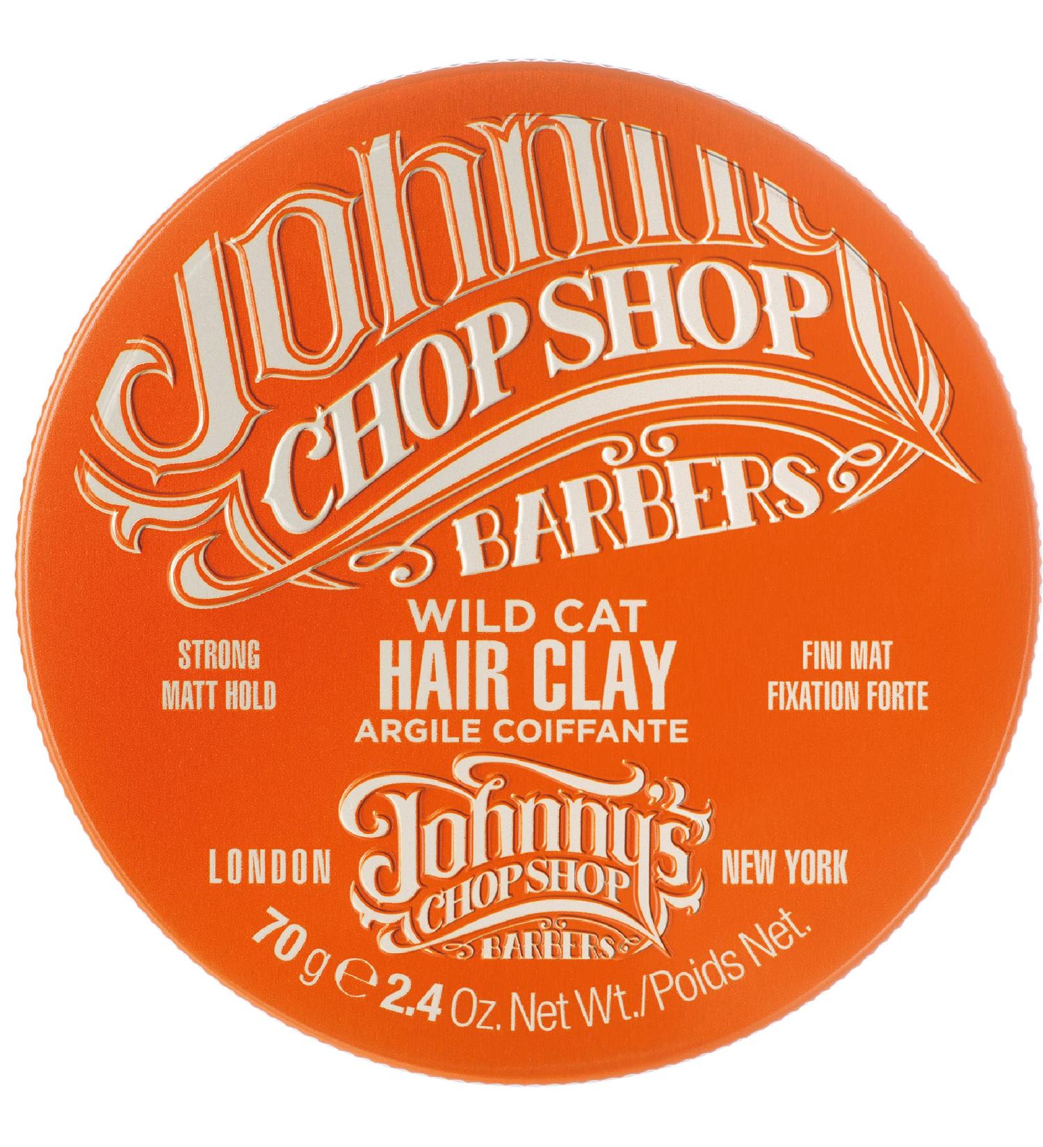 Johnny's Chop Shop Wild Cat Hair Clay | Strong Hold Hair Styling Clay - Buy Online on GoSupps.com
