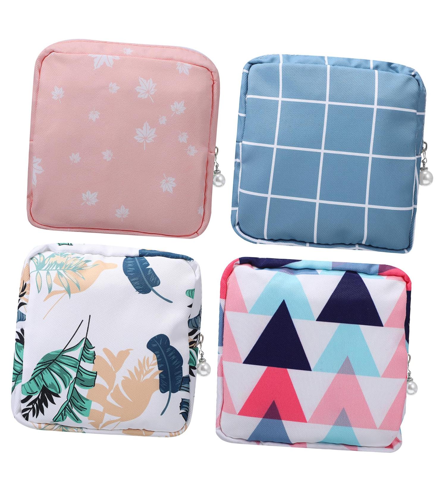 Oatipho 4-Piece Storage Bags for Women | Menstrual Tampon & Bandage Organizers | Perfect Cotton Bags for Period Essentials - Buy Online on GoSupps.com
