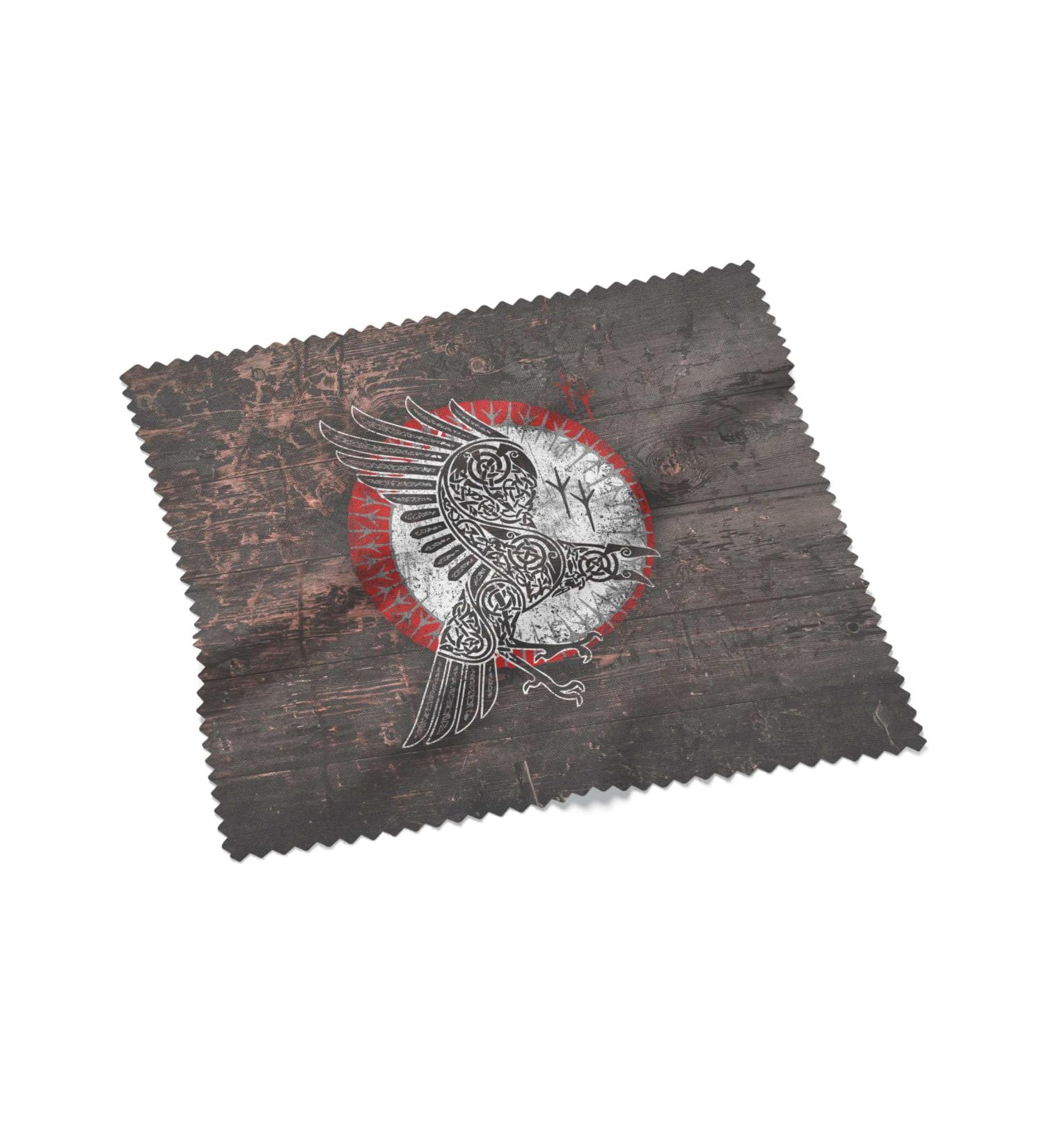 Urban Backwoods Norse Raven Microfiber Cloth - Glasses Cleaning Cloth