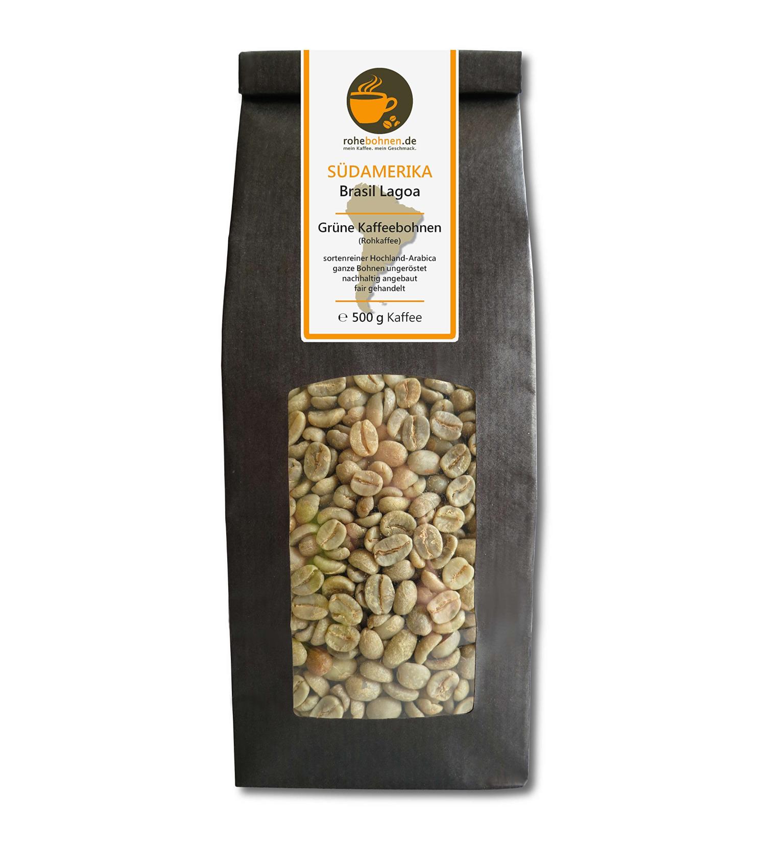 Green Coffee Beans Brazil Lagoa (raw Coffee Beans 500g) Coffee 500g