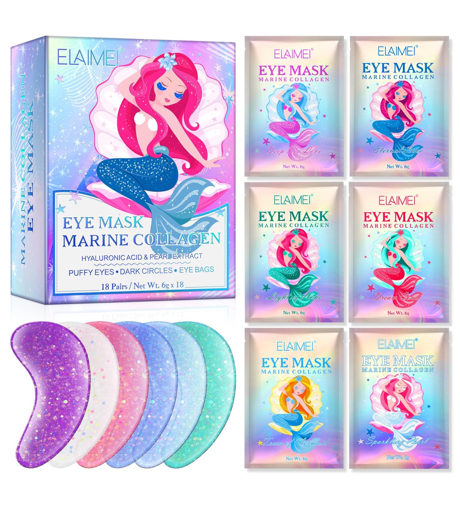 18 Pairs Eye Pads - Anti-Aging Eye Masks with Natural Marine Collagen & Hyaluronic Acid for Swollen Eyes - Buy Online on GoSupps.com