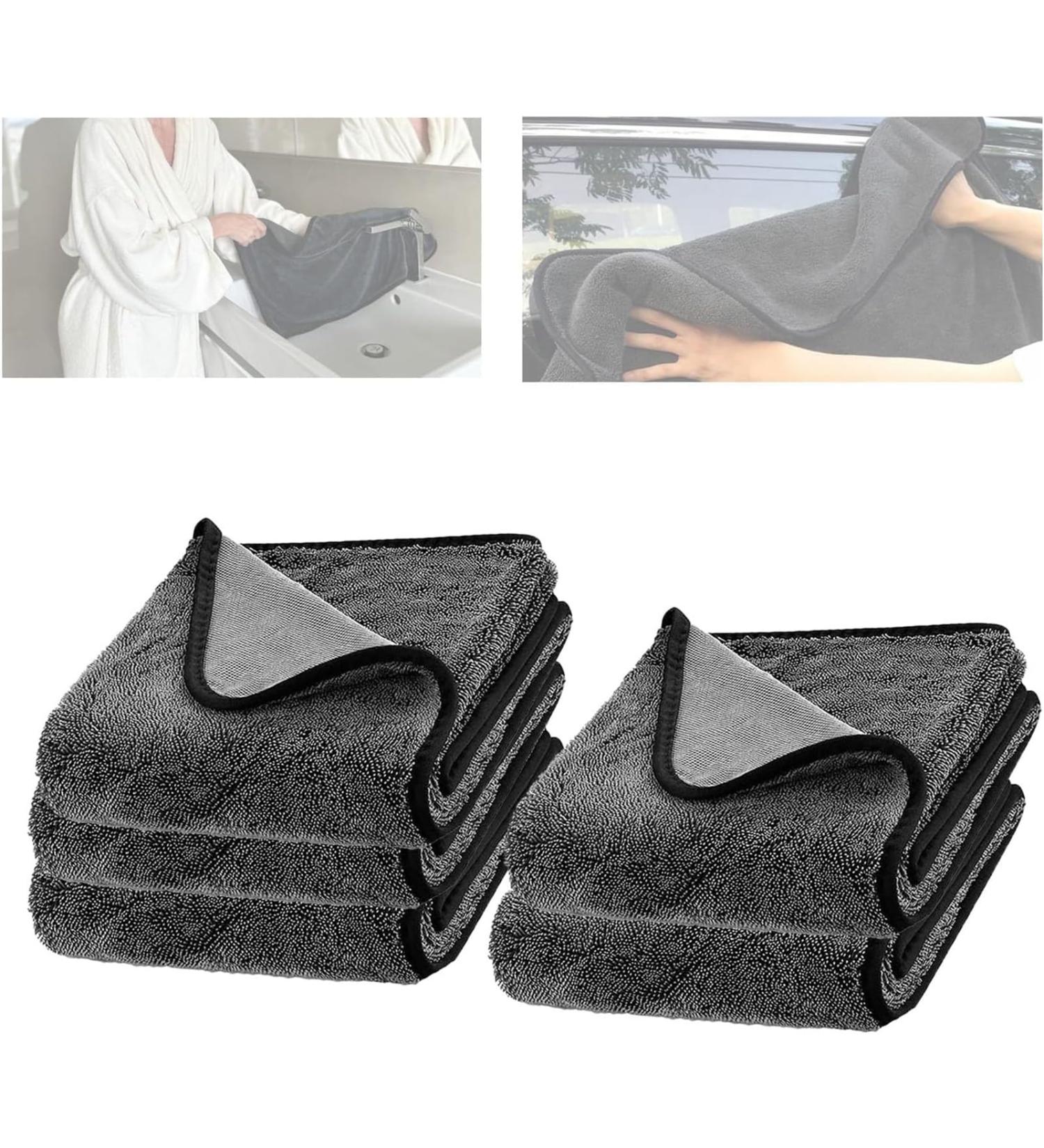 XYMJT Magicwipe XXL Bathroom Drying Cloth 40x60cm Magicwipe Drying Cloth Magicwipe Towel Microfibre Drying Towel Super Absorbent Reuseable Cleaning Cloth (5 Pcs) - Buy Online on GoSupps.com