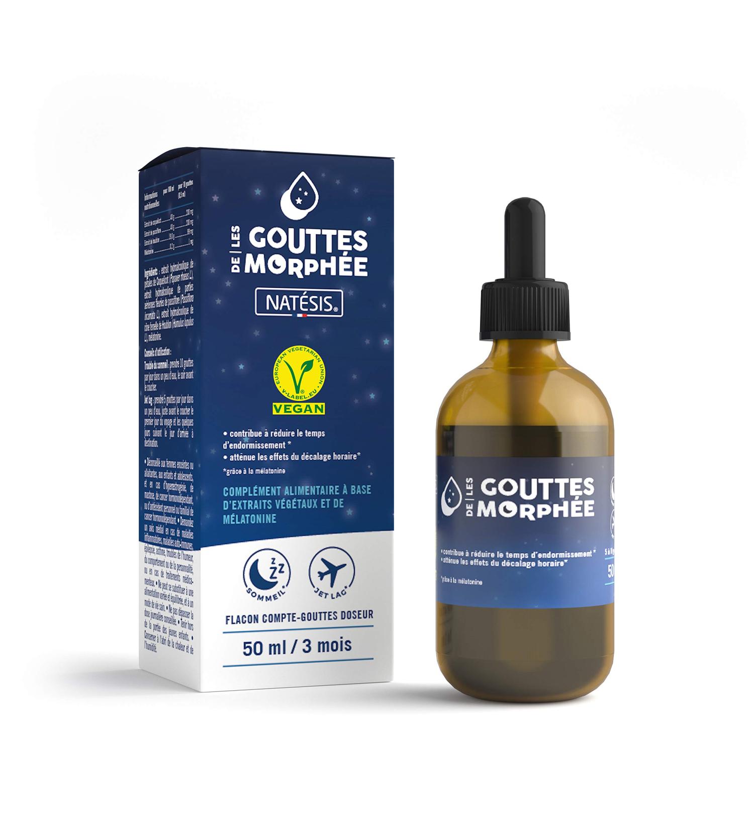 Melatonin 1 mg & Plants Fast Action 30 min Sleep Jet Lag Morpheus Drops Unique Concentrated Formula No Additives No Addiction Liquid Format 50 ml Nat sis - Buy Online on GoSupps.com