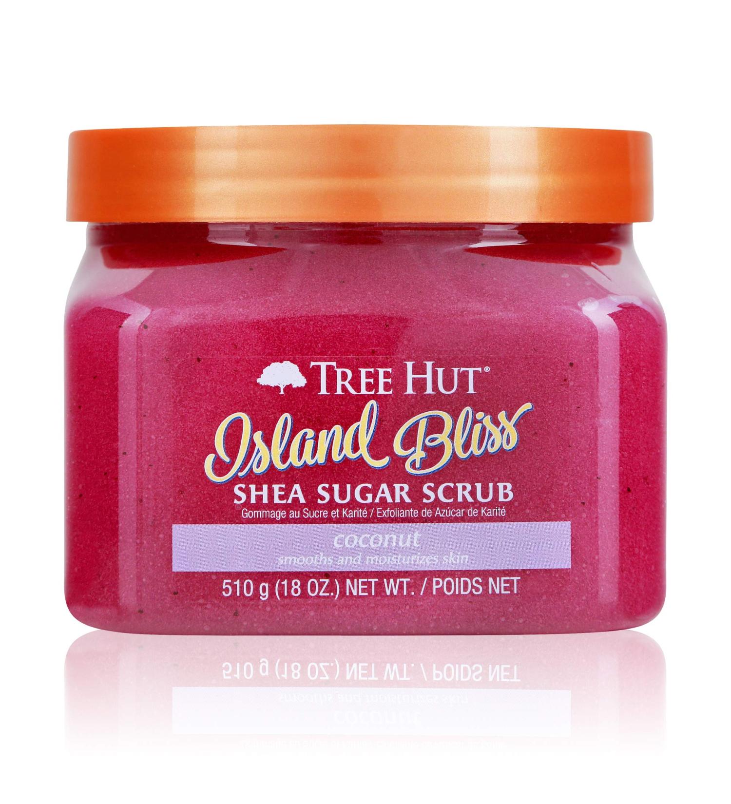 Tree Hut Island Bliss Shea Sugar Scrub 18 oz - Ultra Hydrating Exfoliating Nourishing Body Care - Buy Online on GoSupps.com