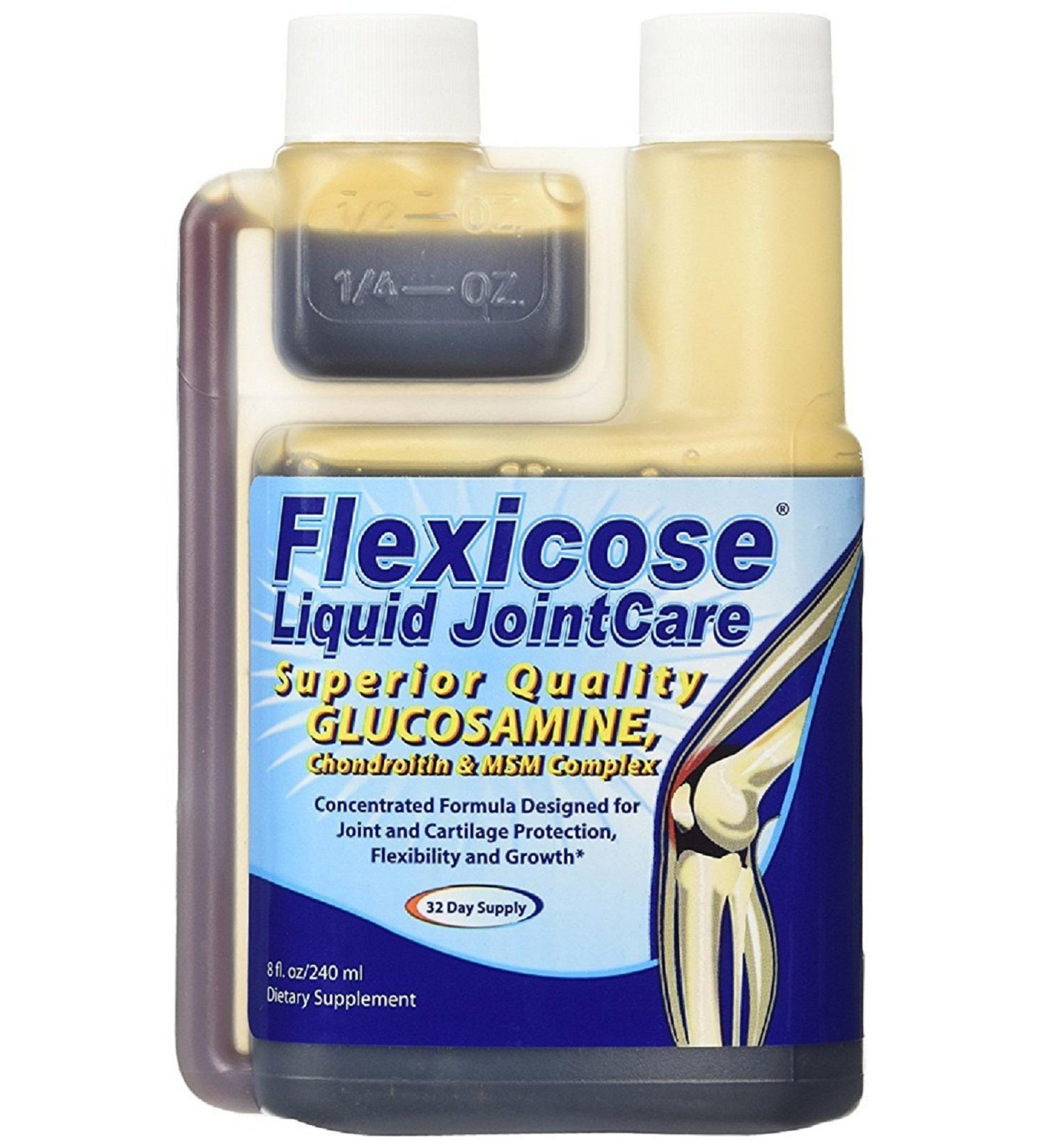 Flexicose Liquid JointCare - Joint Health Cartilage Protection Flexibility & Growth (8 oz.)