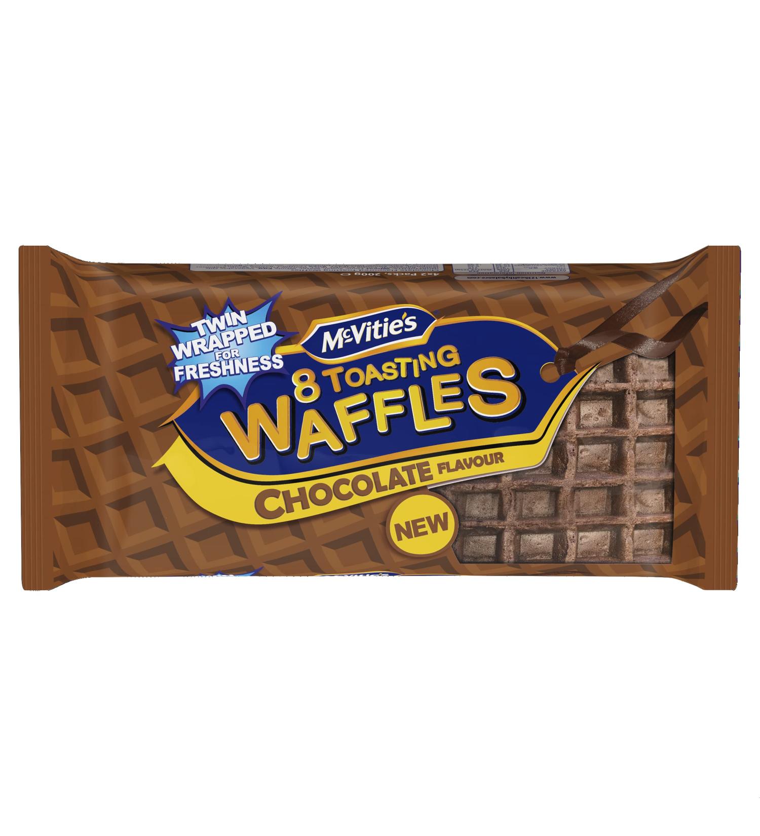 McVitie's Toasting Waffles Chocolate Flavour 8 Waffles - Buy Online on GoSupps.com