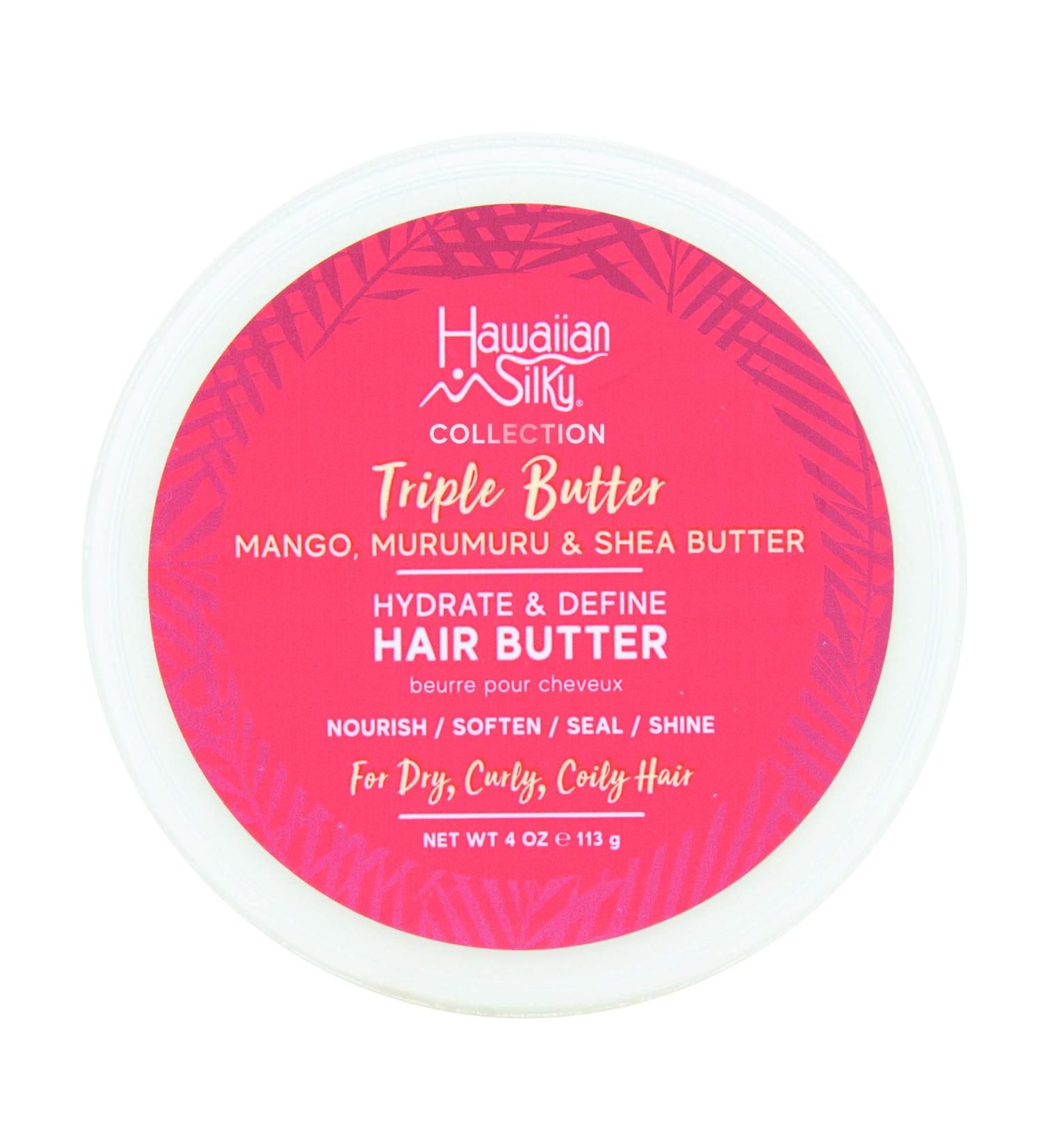 Hawaiian Silky Collection Triple Butter Hydrate & Define Hair Butter (Pack of 2)