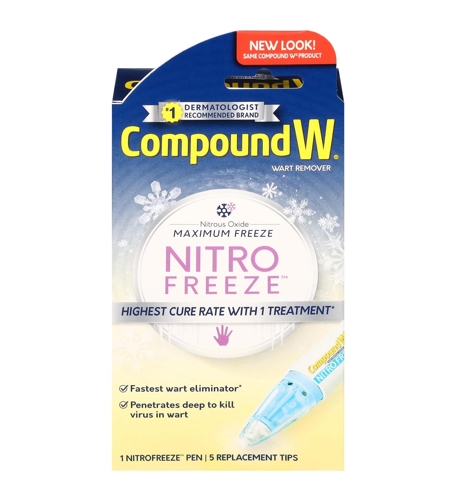 Compound W Nitrofreeze Wart Remover System - 1 Count - For Treatment & Common/Plantar Wart Removal - Buy Online on GoSupps.com