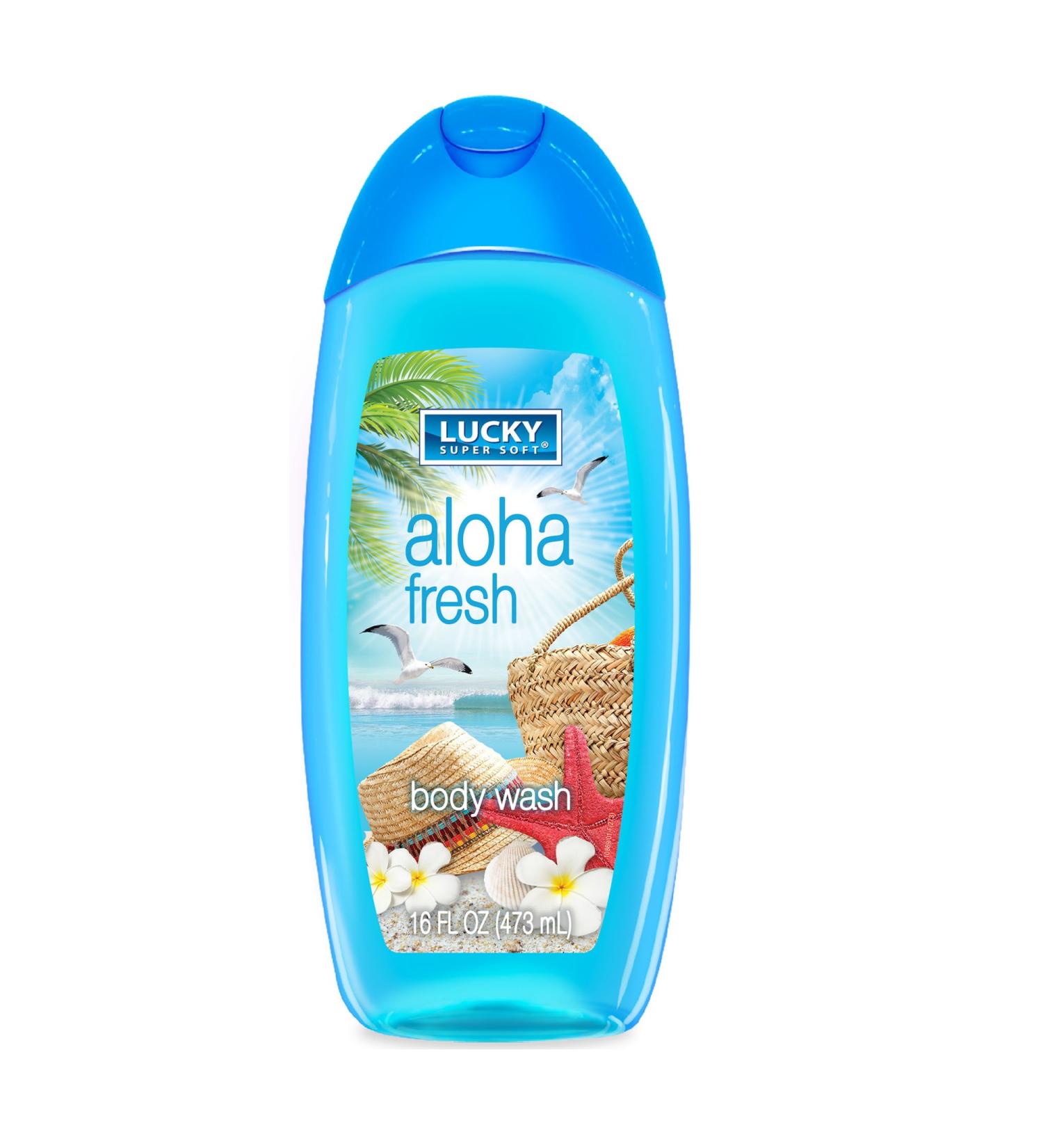 Lucky Super Soft Aloha Fresh Body Wash 16 Fluid Ounce