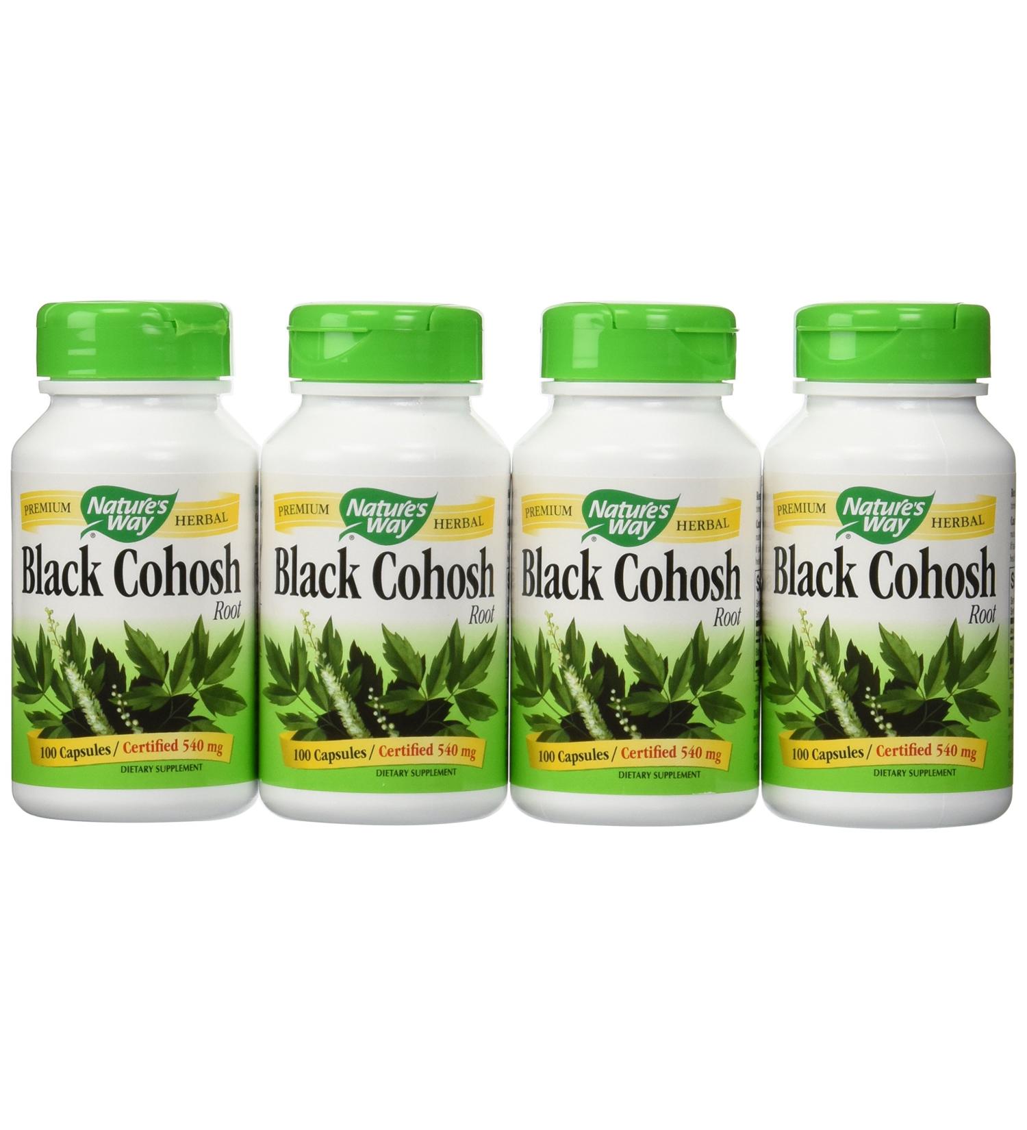Nature's Way Black Cohosh Root 400 Capsules - Pack of 4 - Buy Online on GoSupps.com