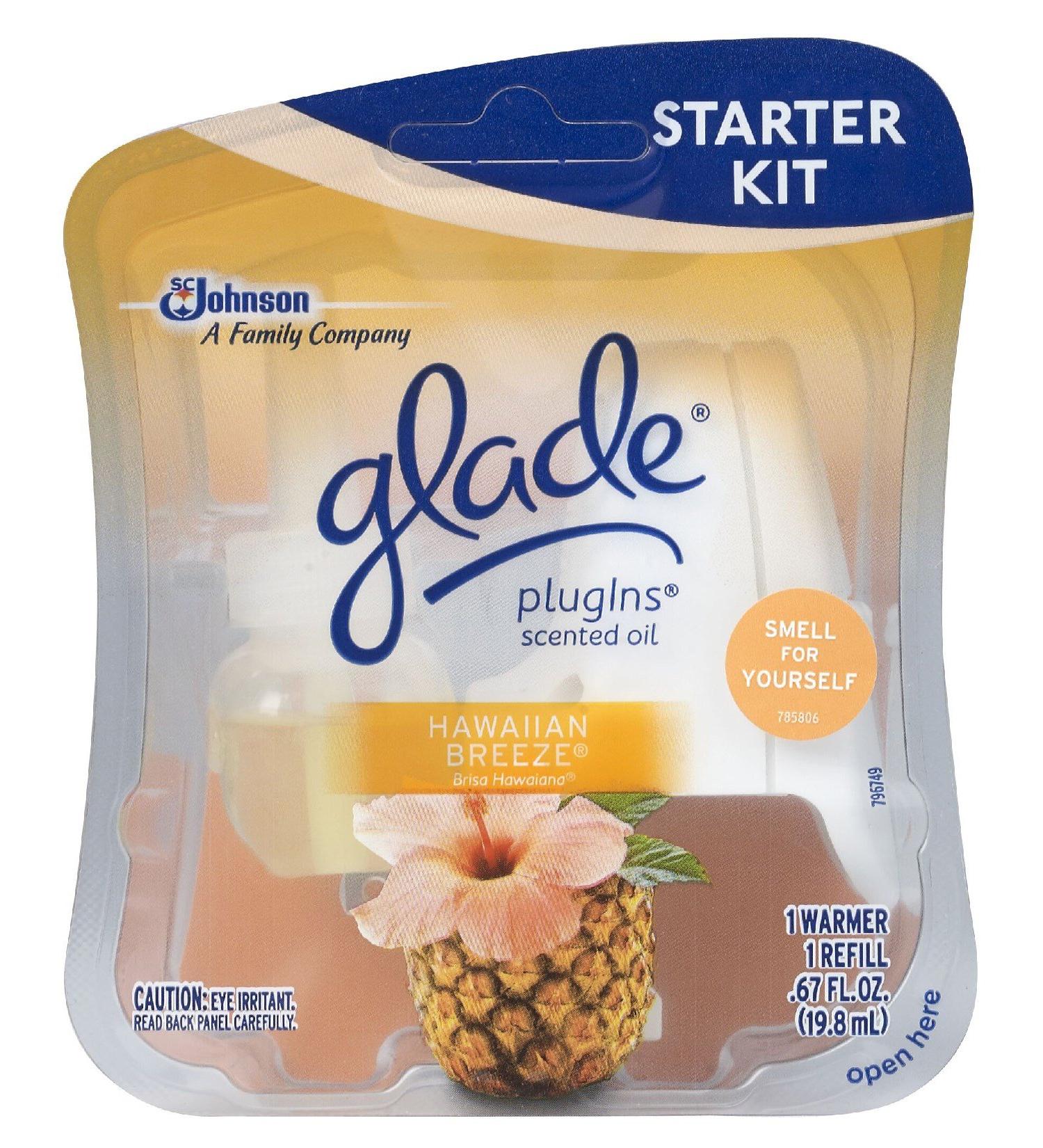 Glade 73099 Hawaiian Breeze Glade Plugins Scented Oil Starter Kit