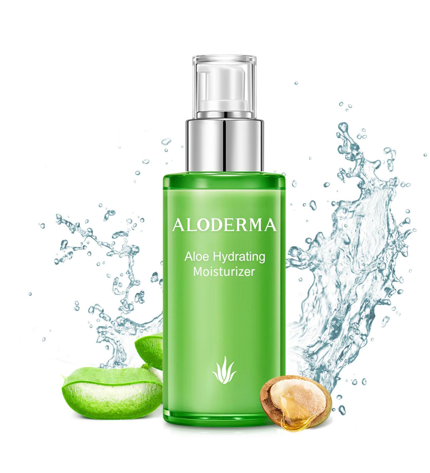 Aloderma 71% Organic Aloe Vera Hydrating Face Moisturizer for Soft and Nourished Skin - Light and Oil-Free Aloe Vera Moisturizer with Hyaluronic Acid for Soothing Hydration - Face Lotion 3.5oz - Buy Online on GoSupps.com