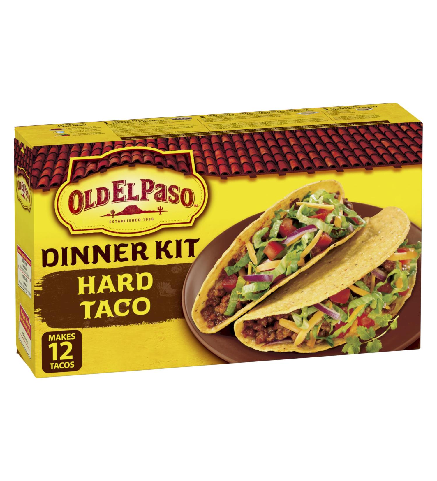 Old El Paso Hard Taco Dinner Kit 12 Count 250 Gram Hard Taco 250 - Buy Online on GoSupps.com