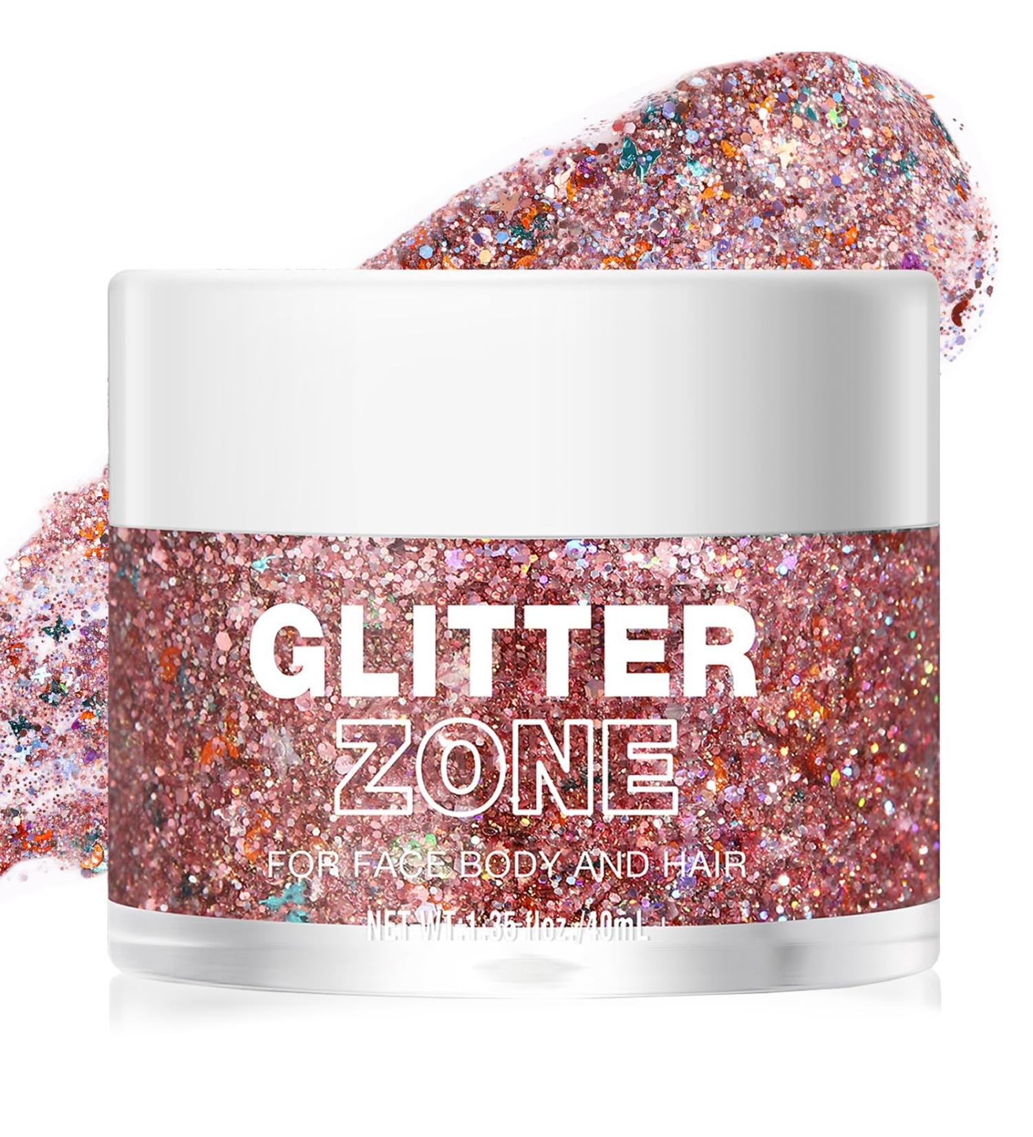 Vibrant Body Glitter Gel 40ml - Chunky Glitter & Sequins for Hair Face & Body - Perfect for Festivals & Makeup - Buy Online on GoSupps.com