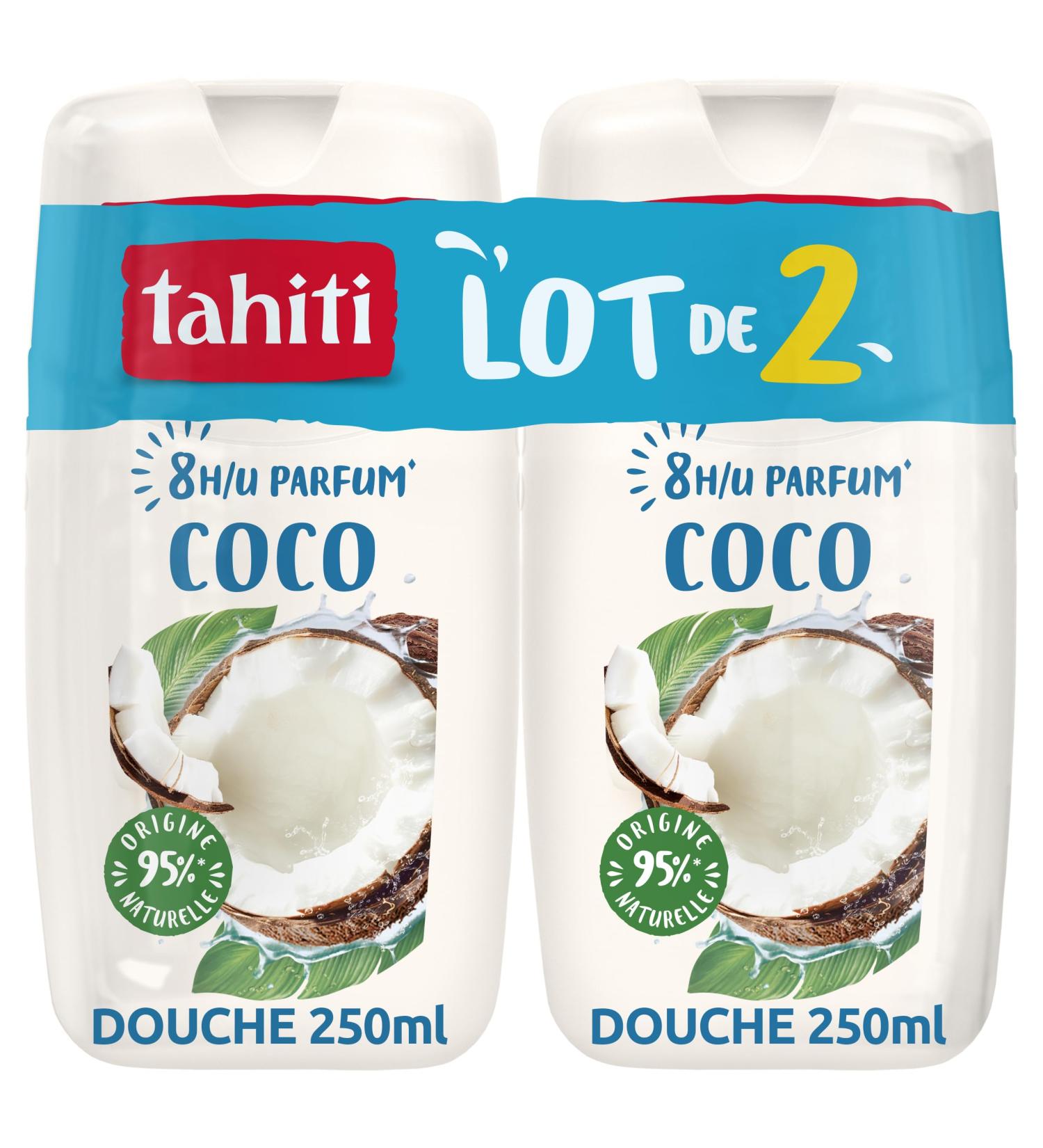  TAHITI TAHITI - Shower Gel Coconut Fragrance 8h - 250ml x2 - Buy Online on GoSupps.com