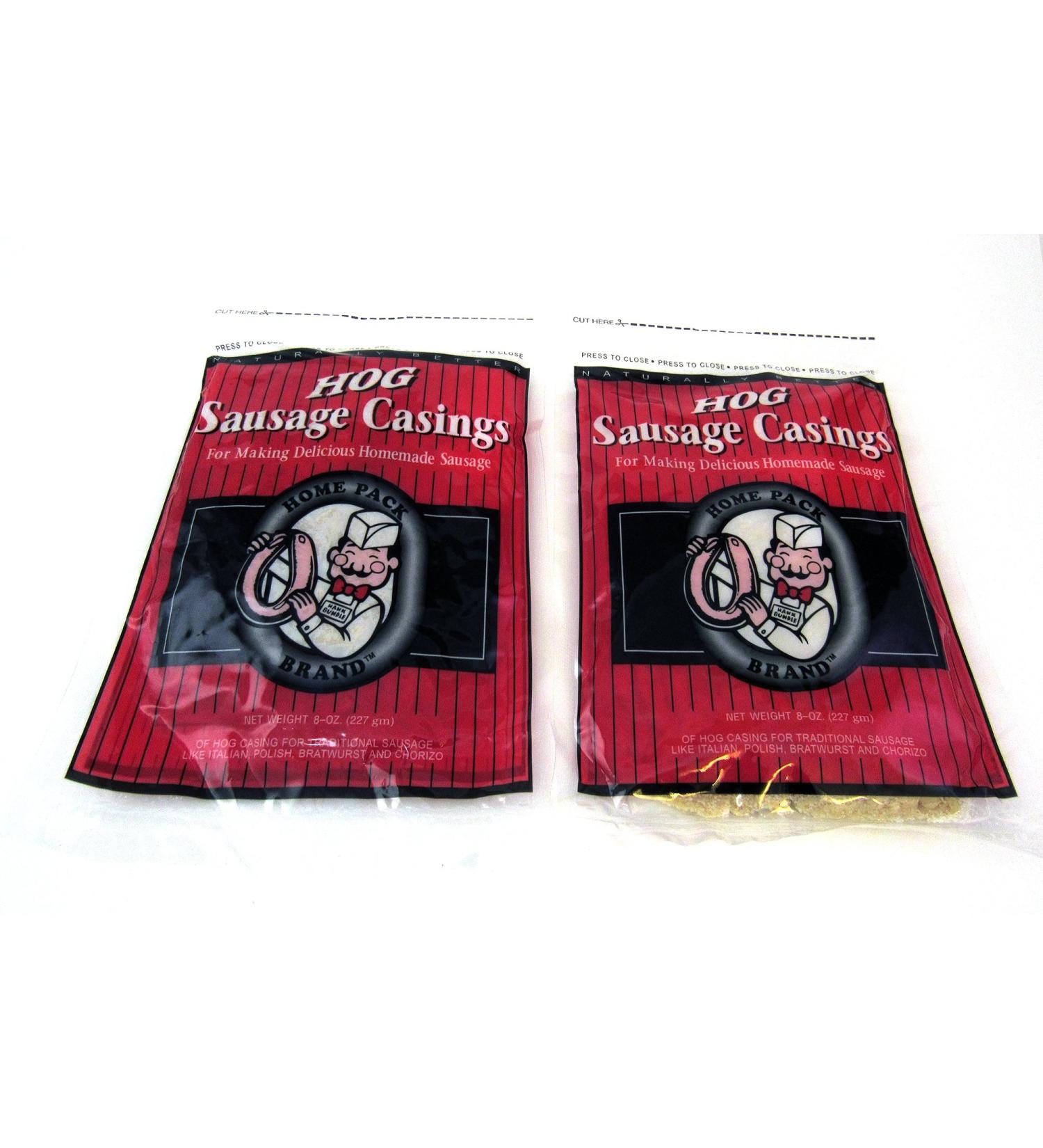 DeWied Hog Sausage Casings (2 Pack) - High-Quality Natural Casings for Homemade Sausages - Buy Online on GoSupps.com