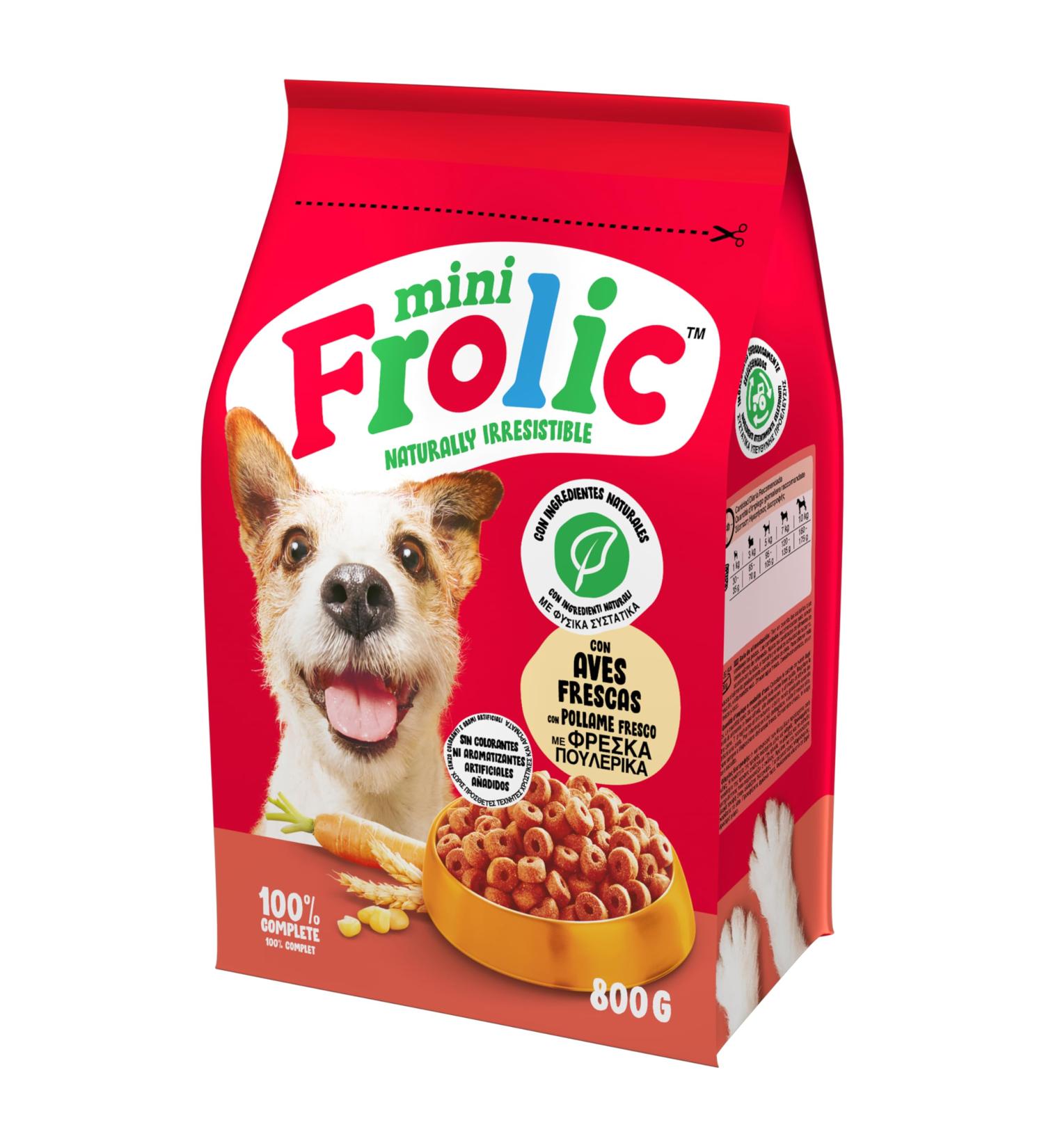 Frolic Mini Crunchy Dog Food Dry Poultry Flavor 5 Bags of 800g - Buy Online on GoSupps.com