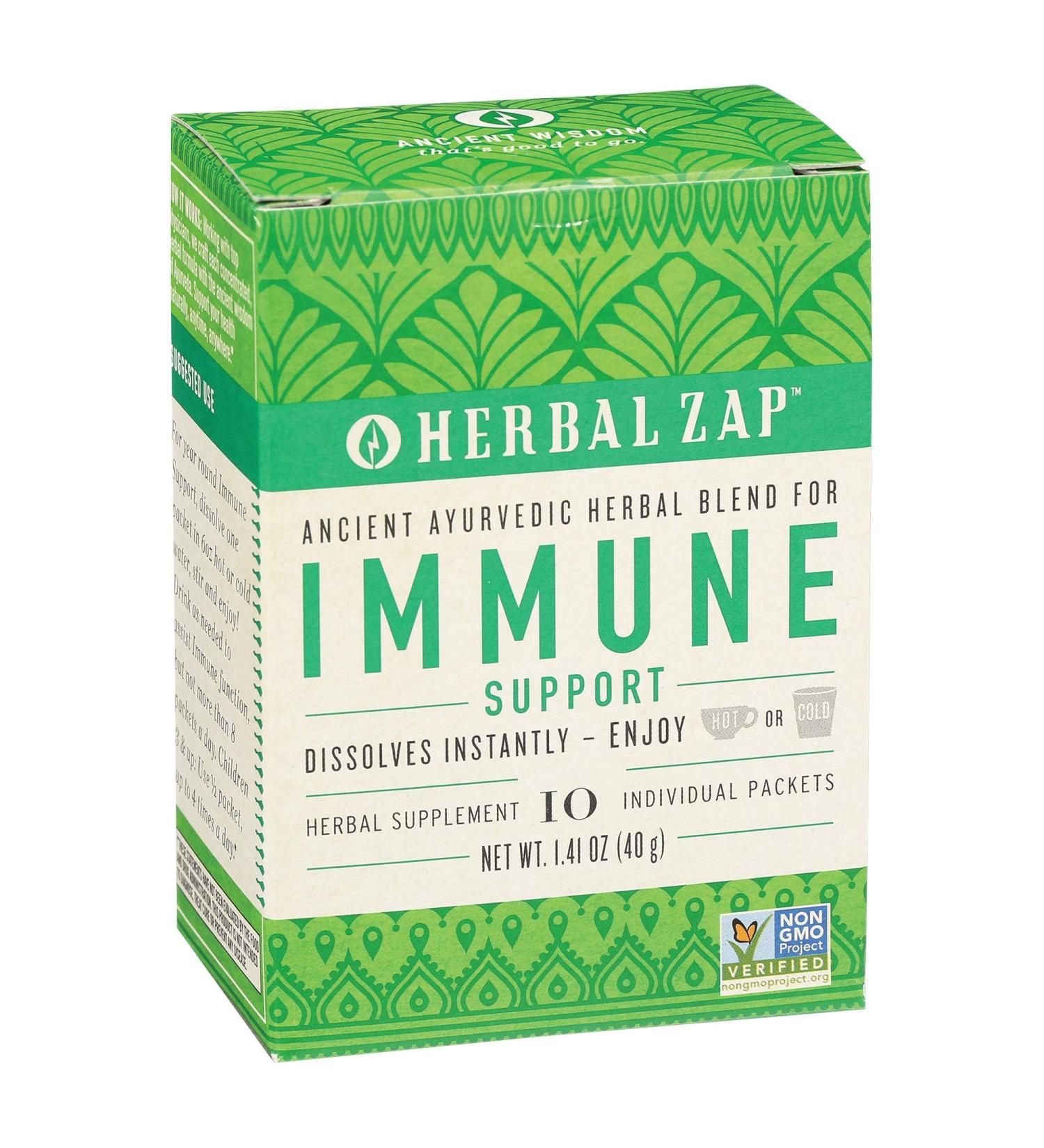 Herbal ZAP Digestive & Immune Support 10-Count Box - 1.41 Ounce - Buy Online on GoSupps.com