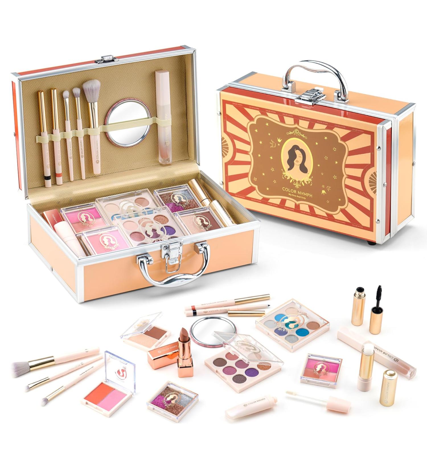 Color Nymph All-in-One Makeup Kit for Teens | 18 Eyeshadows Glitter Lip Gloss & Blush - Perfect Beginner Makeup Set for Girls - Buy Online on GoSupps.com