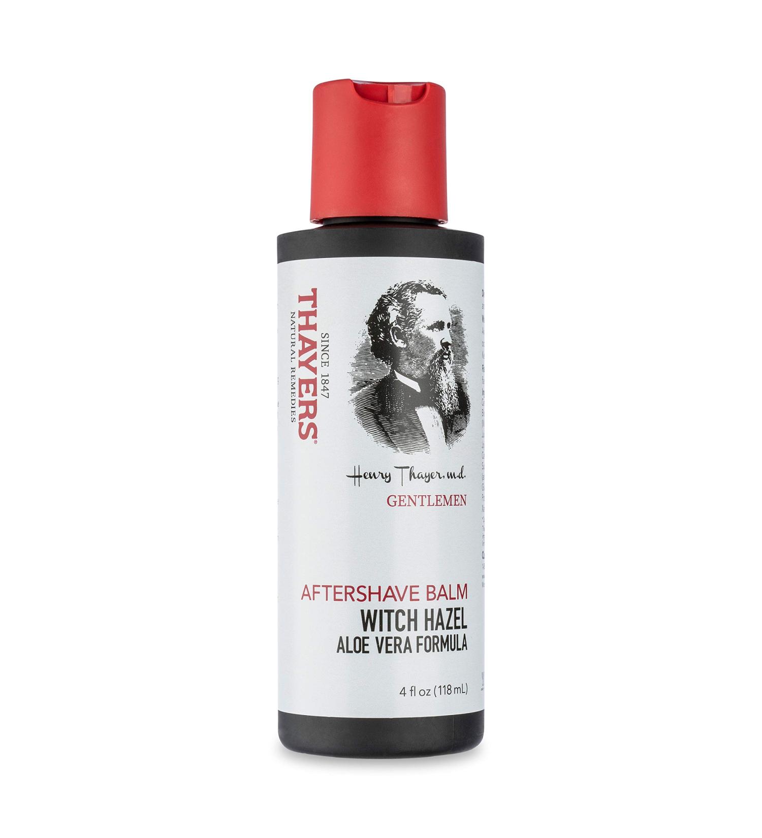 THAYERS Gentlemen's Collection Witch Hazel Aloe Vera Aftershave Balm - 4 oz | Soothing Men's Aftershave - Buy Online on GoSupps.com