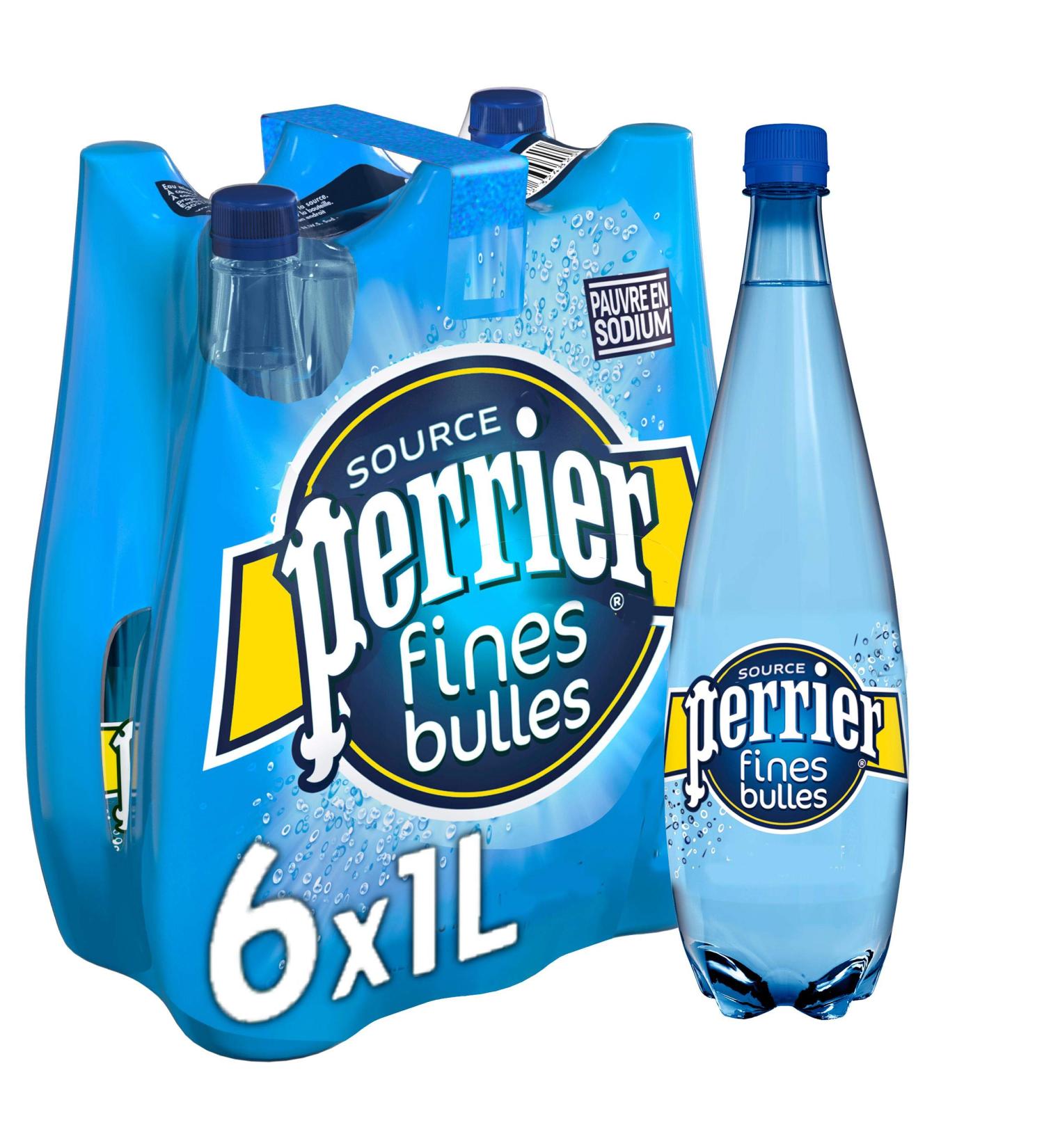 Perrier Fines Bulles Eau Minerale 6 x 1L - Buy Online on GoSupps.com