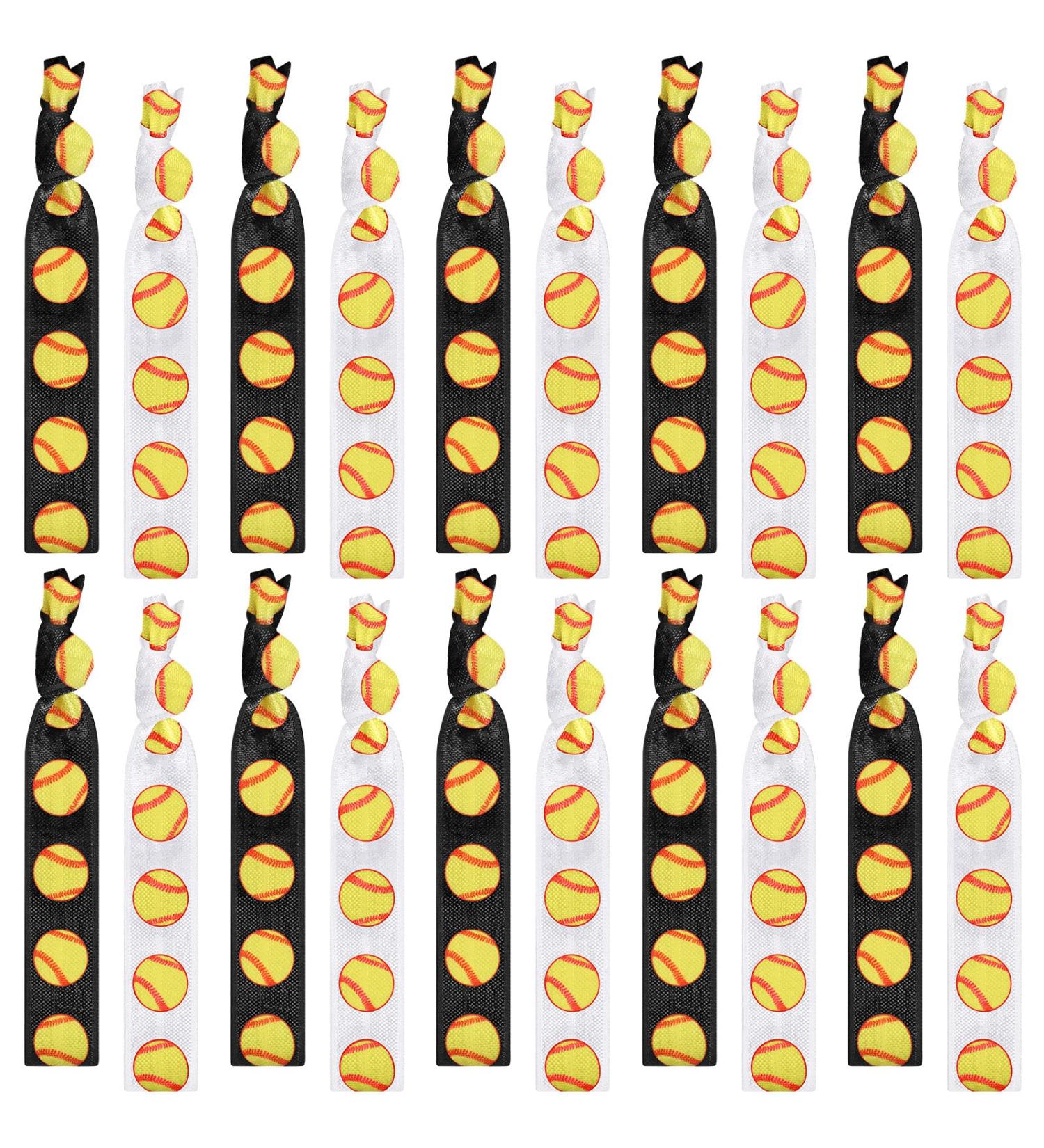 Hanaive 20 Pcs Softball Hair Ties & Bracelets for Girls/Women - Baseball Accessories - Buy Online on GoSupps.com