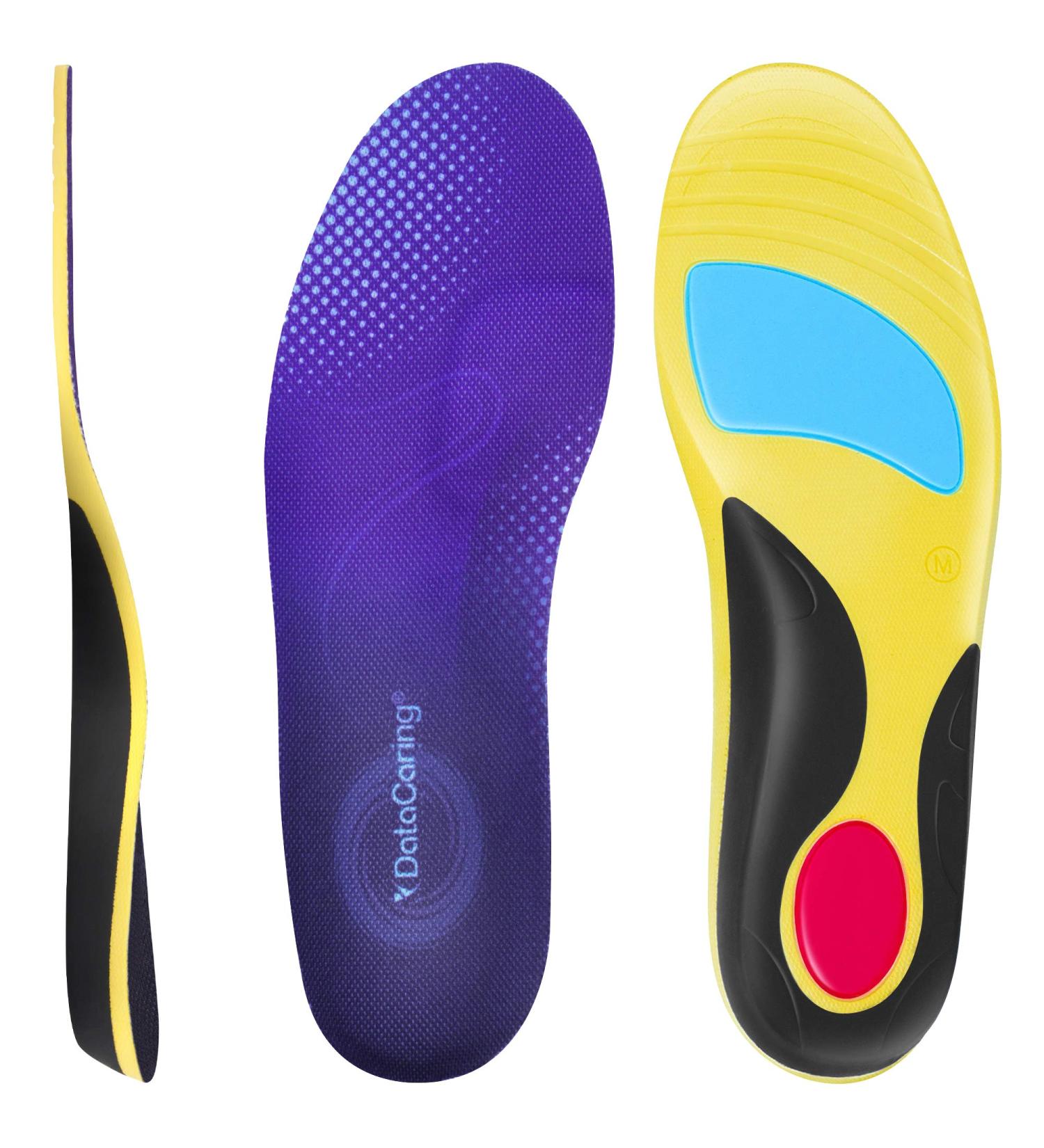 Orthotic Gel Insoles for Work Boots Men s 10 12 Women s 11 13 Plantar Fasciitis Relief Shock Absorption