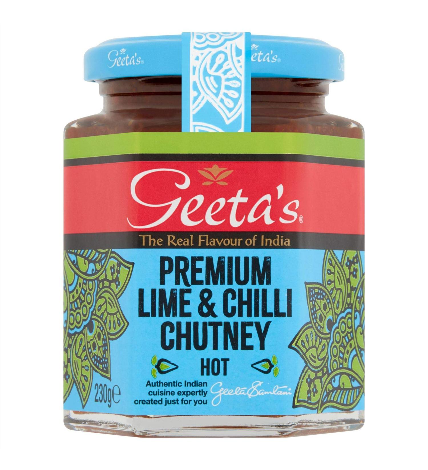 Geetas Premium Citron & Chilli Chutney - 230 g - Paquet de 1