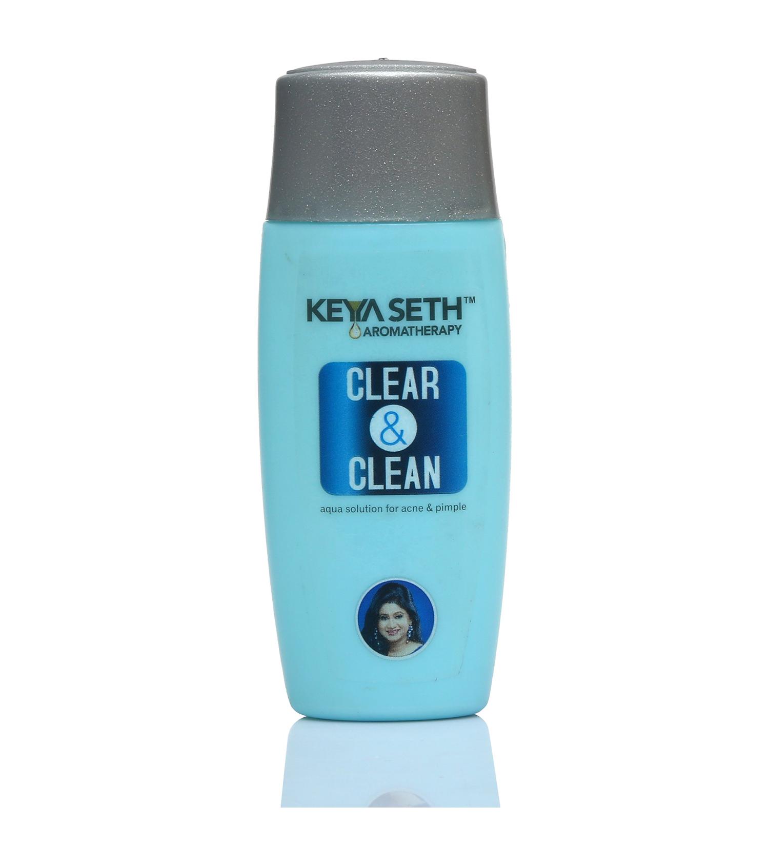 Keya Seth Aromatherapy Clean and Clear Aqua Solution for Acne & Pimples - 50ml | International Shipping - Buy Online on GoSupps.com