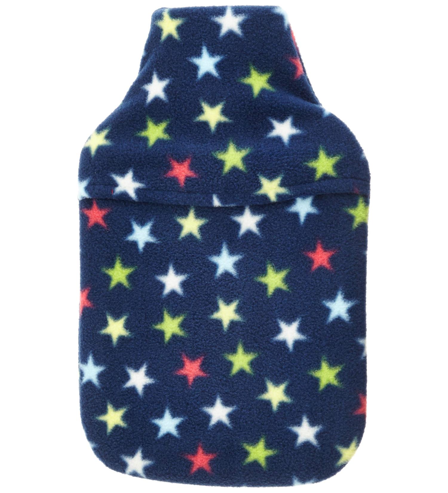 Vagabond Bags Navy Multi Star Hot Water Bottle with Cover 2 Litres 475 g