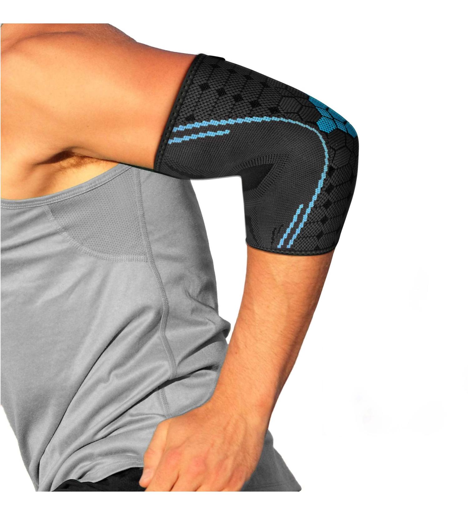 Buy bonmedico Farko Elbow Brace - Compression Support for Tennis Elbow & Tendinitis | Unisex | Left/Right | Black S - Buy Online on GoSupps.com