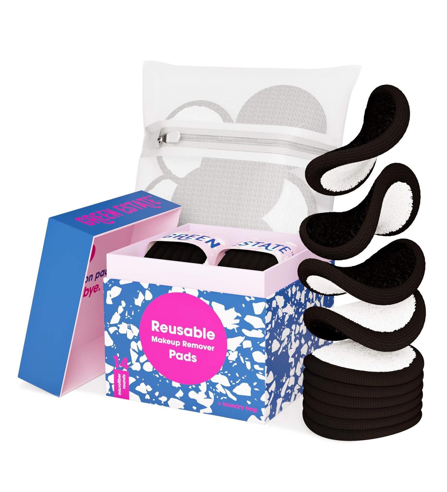Green Estate Reusable Cotton Rounds - Dual Sided Makeup Remover Pads - Ecofriendly & Washable Toner Wipes - Affordable Cosmetic Pads - Planting a Tree with Every Purchase! - Buy Online on GoSupps.com