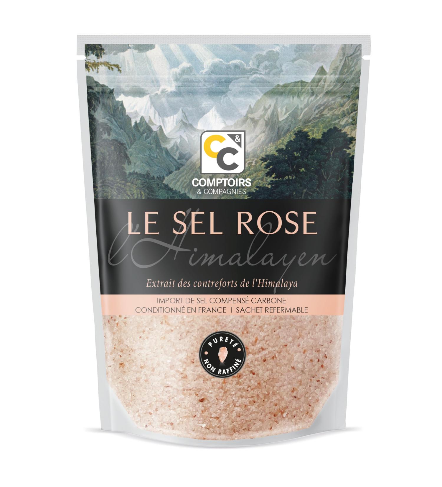  Comptoirs et Compagnies COMPTOIRS ET COMPAGNIES - Fine Himalayan Pink Salt - Non-Iodized and Unrefined - 500g - Buy Online on GoSupps.com