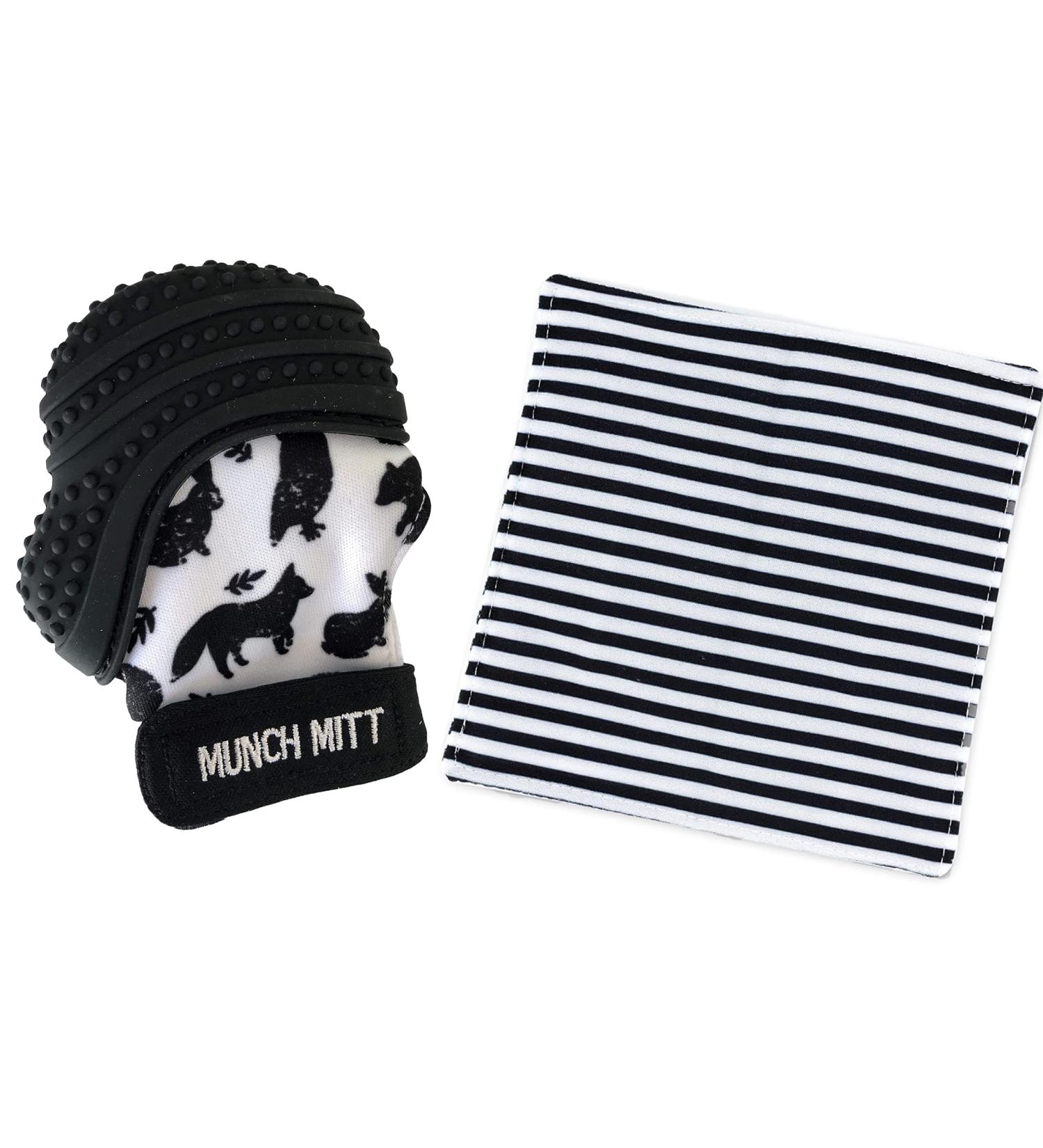 Malarkey Kids Munch Mitt Baby Teething Mitten & Baby Paper Sensory Toy (2 Pack) - Easy Teething Relief & Crinkly Fun - Buy Online on GoSupps.com