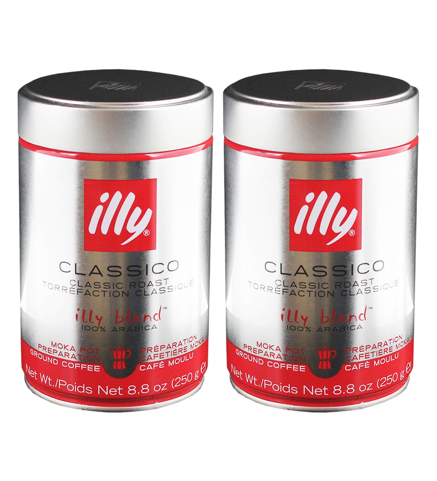  illy Illy Mocha 100% Arabica Coffee Gema hlener r st Coffee Espresso Normal roast can 2 x 250g - Buy Online on GoSupps.com