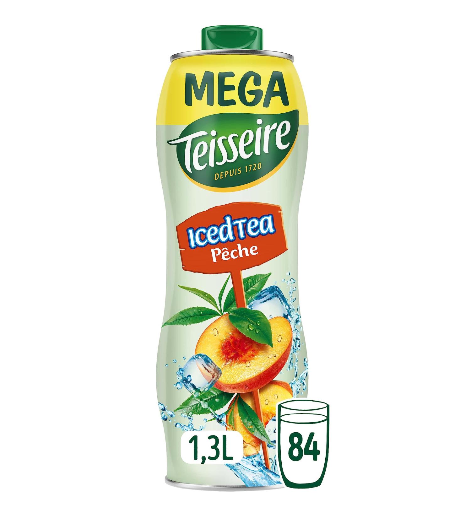 Teisseire Sirop Saveur Iced Tea P che pour Boisson Rafra chissante Cocktails Bidon 1 3 L - Buy Online on GoSupps.com