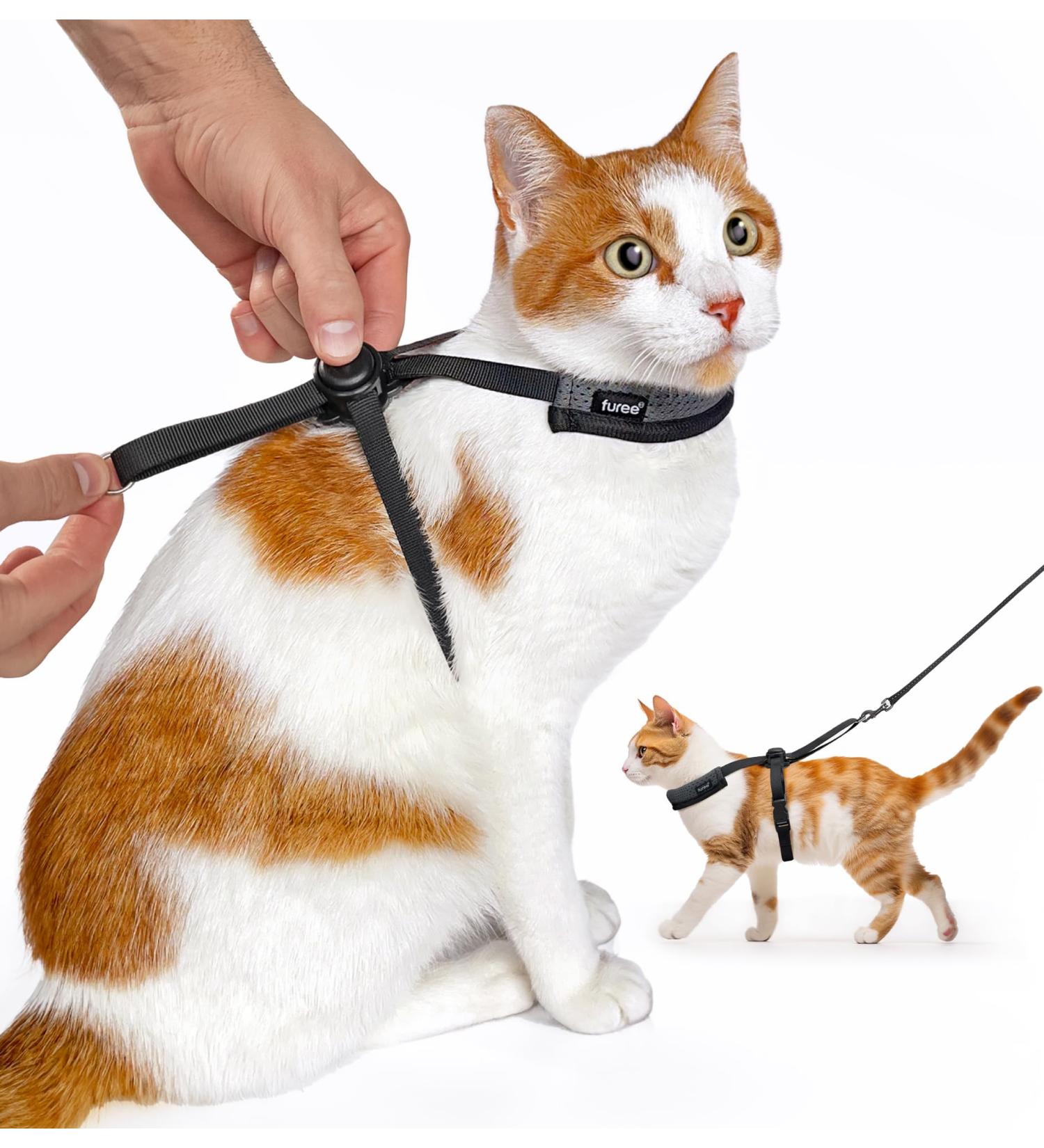 Furee Dog Harness for Cats Small Dogs & More | Adjustable Lightweight Anti-Flop for Maximum Mobility - Buy Online on GoSupps.com